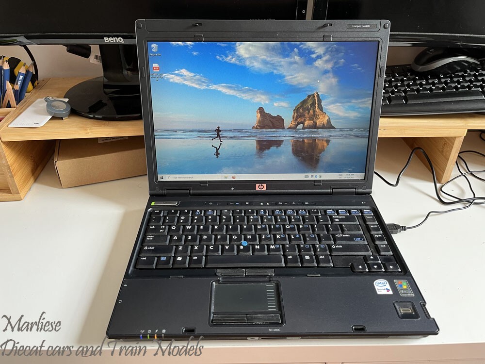 HP -NC6400- Laptop 14″ T5600 @ 1.83G 2.5GB RAM 80GB HDD Win 10 Pro W/ Docking
