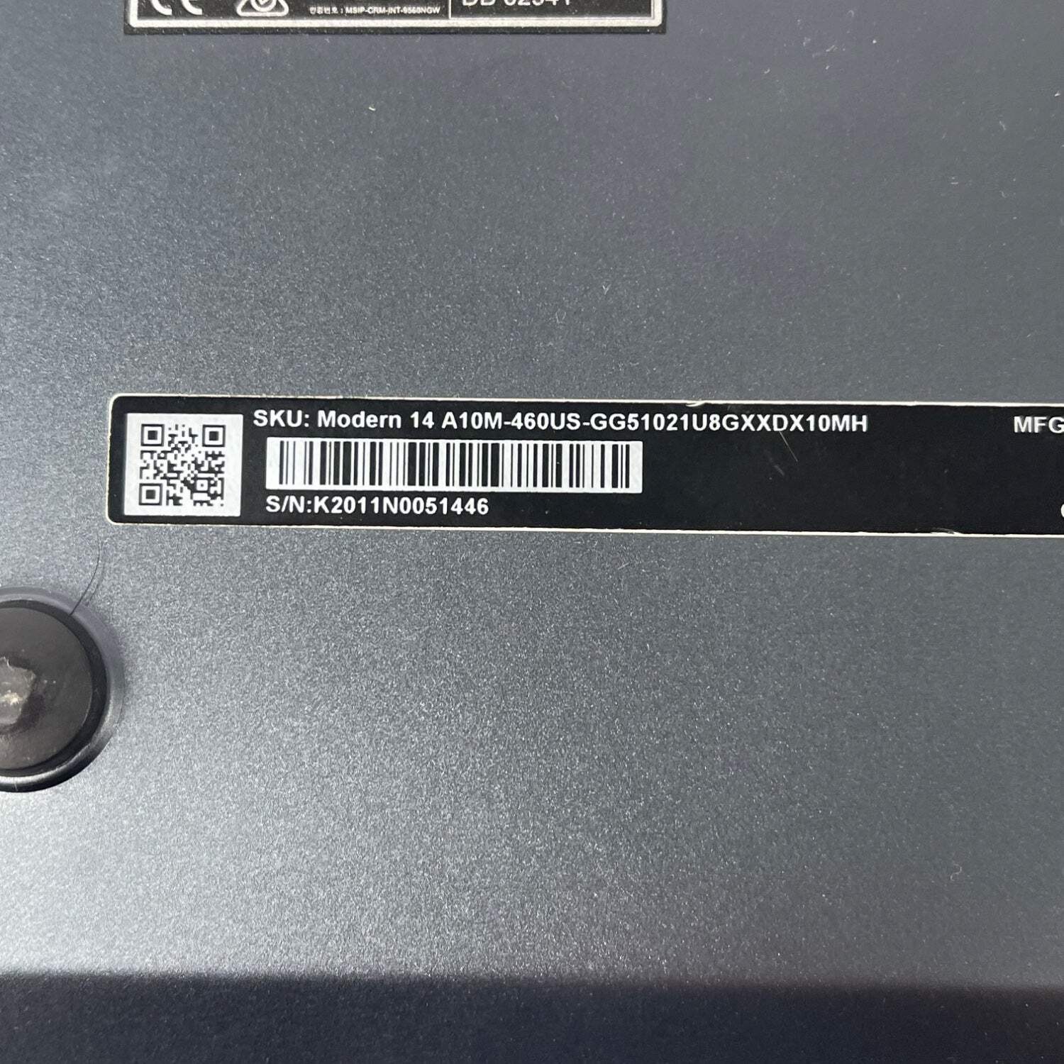 MSI Modern 14 A10M 14″ i5-10210U 1.6GHz 8GB RAM 512GB SSD