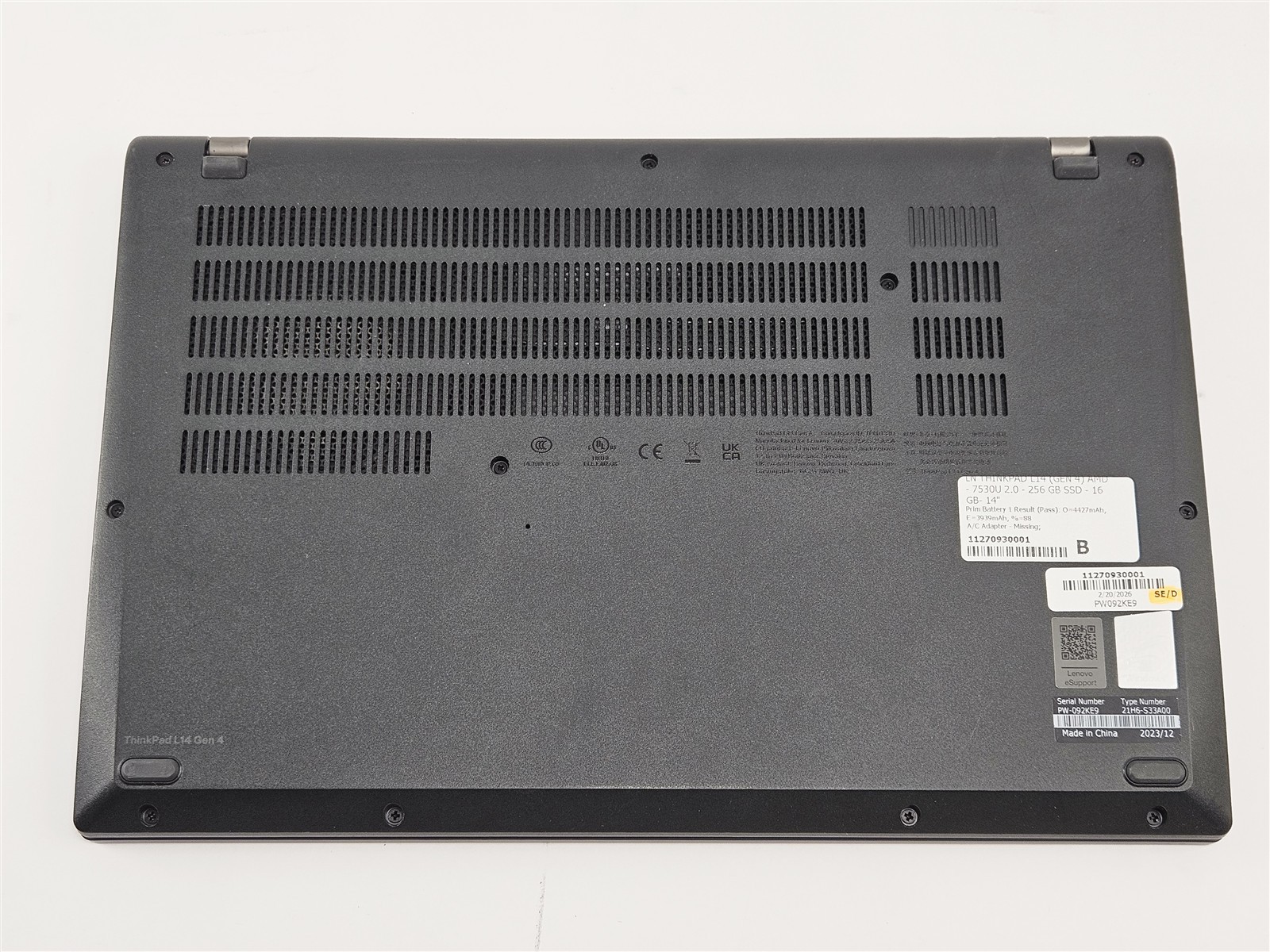 Lenovo ThinkPad L14 Gen 4 AMD Ryzen 5 Pro 7530U 16GB 256GB SSD 14″ FHD Radeon