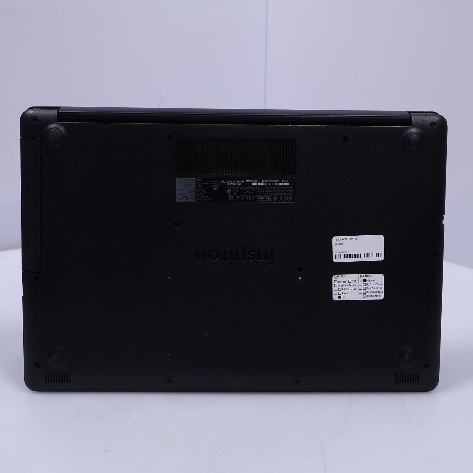 Dell Inspiron 3793 Intel Core i3 10th Gen 8GB RAM 1TB HDD No OS/Battery Laptop