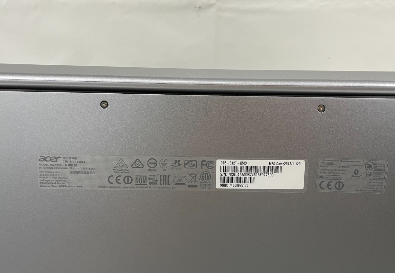 Acer Chromebook R 13.3-inch Full HD Touch, 4G/32GB/CHROME OPERATING SYSTEM,used
