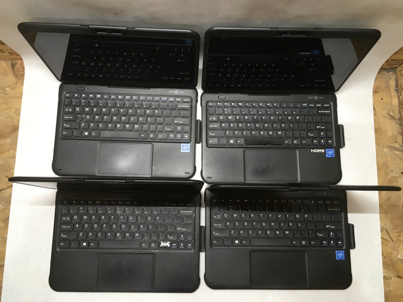 Bak USA Atlas Lot of 9 Bad Keyboards 128 GB Storage 4 GB Ram Windows 11- FT