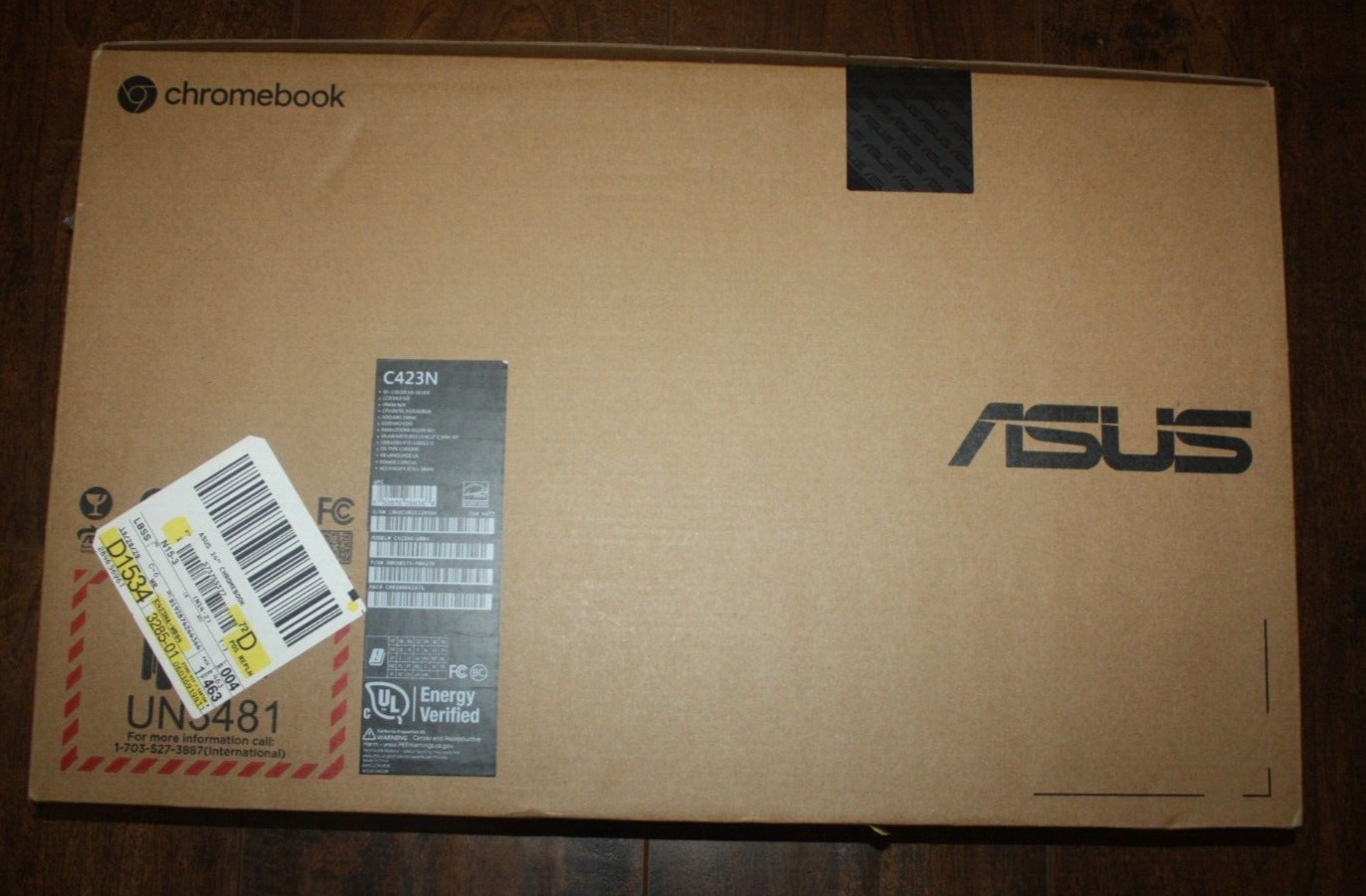New ASUS C423 Chromebook 14″ Intel Celeron N3350 4GB RAM 64GB eMMC Notebook