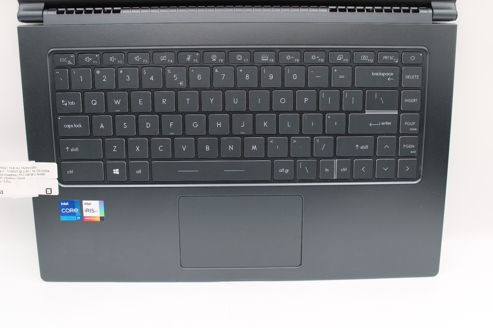 MSI Modern 15 MS-1552 _ I7-1165G7 @ 2.8 _ 16GB RAM _ 512GB SSD _ W11P