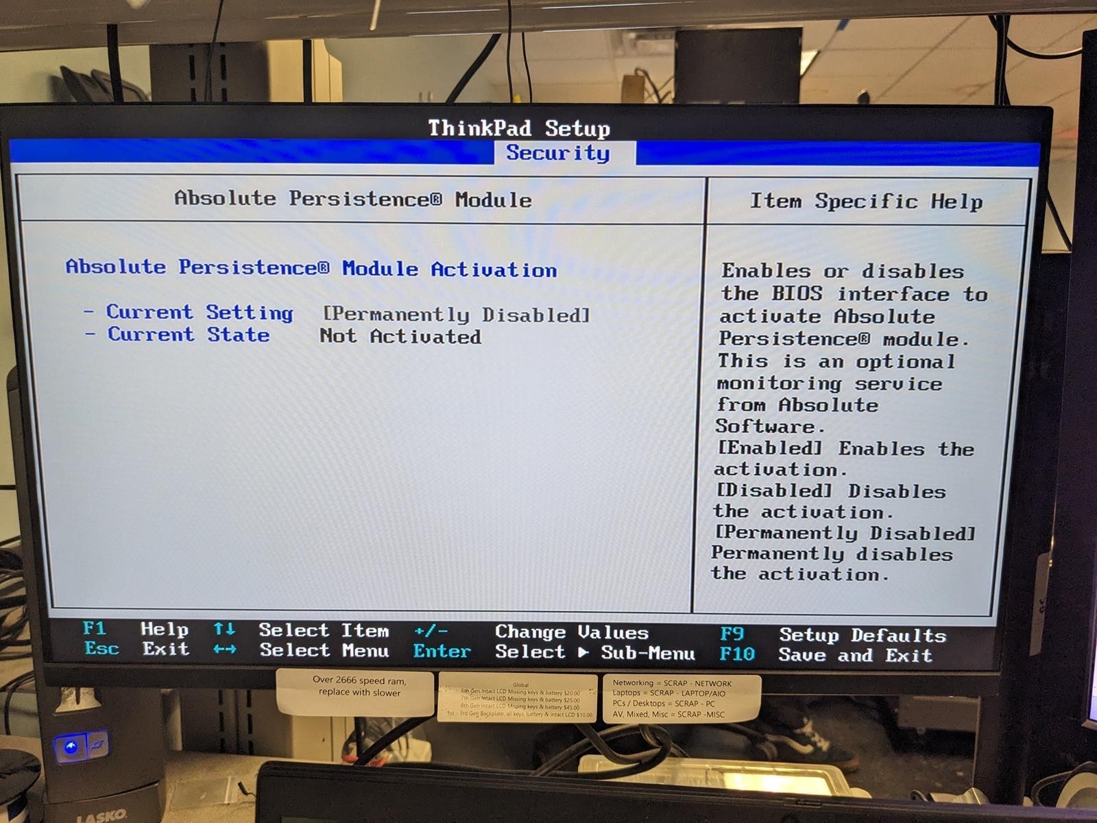 LENOVO THINKPAD T590 i7-8565U @ 1.80GHz, 16GB RAM, NO HDD/OS – (FOR PARTS)