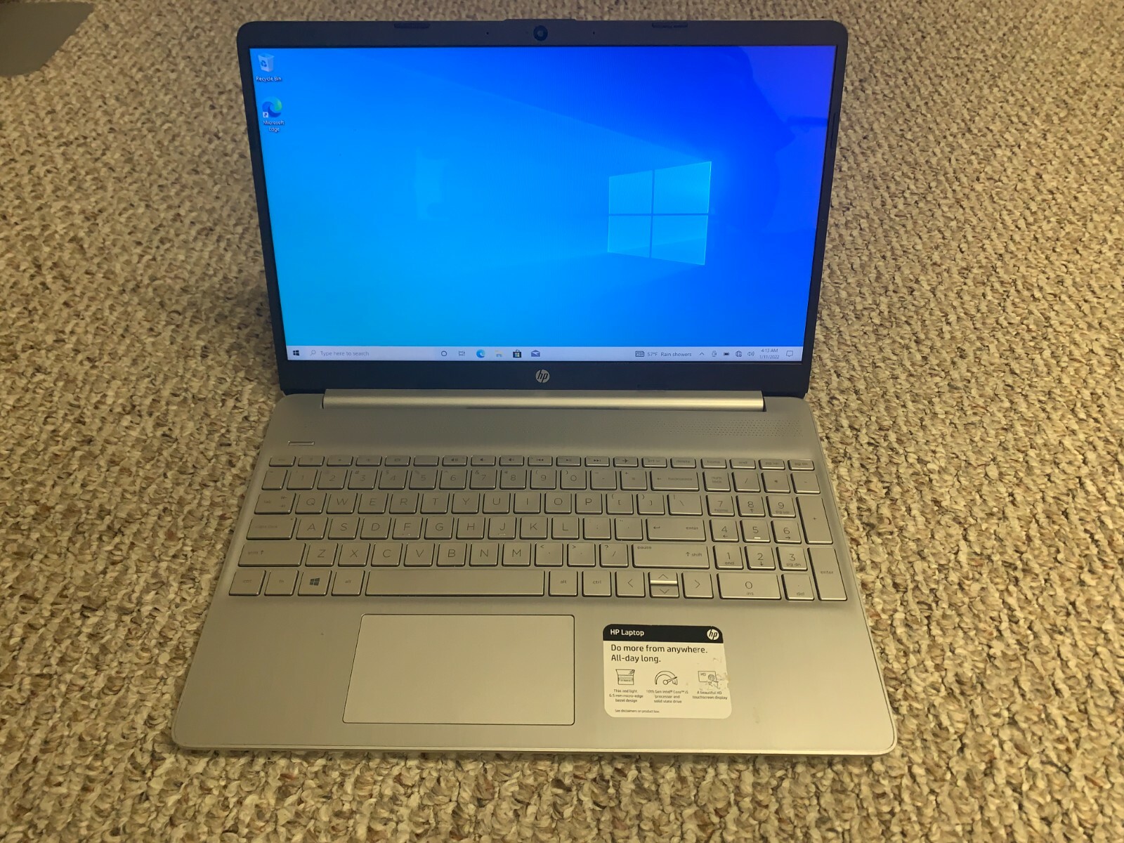 HP 15-dy1043dx 15.6″ Core i5-1035G1 1.0GHz 12GB 256GB SSD Win10