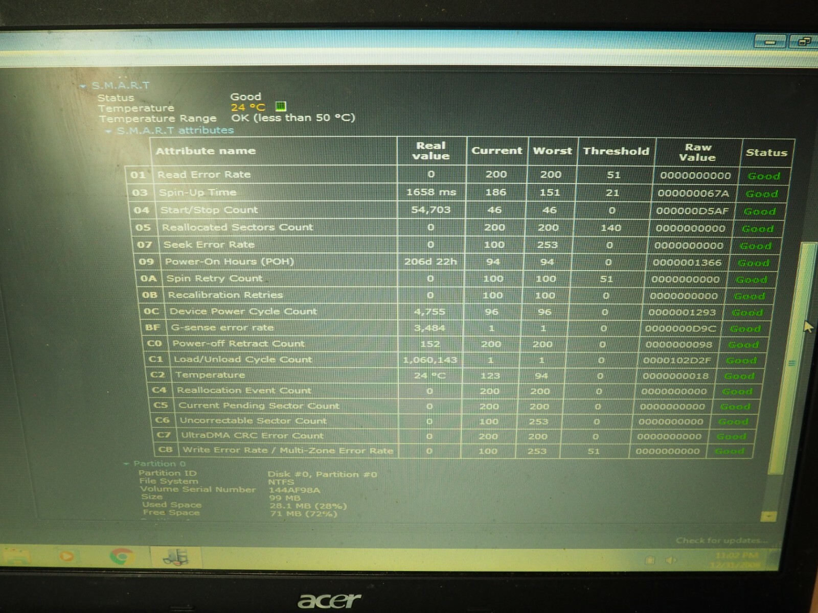 Acer Travelmate 5740 15.6″ Intel Pentium P6000@1.87GHz 4GB RAM 500GB HDD read