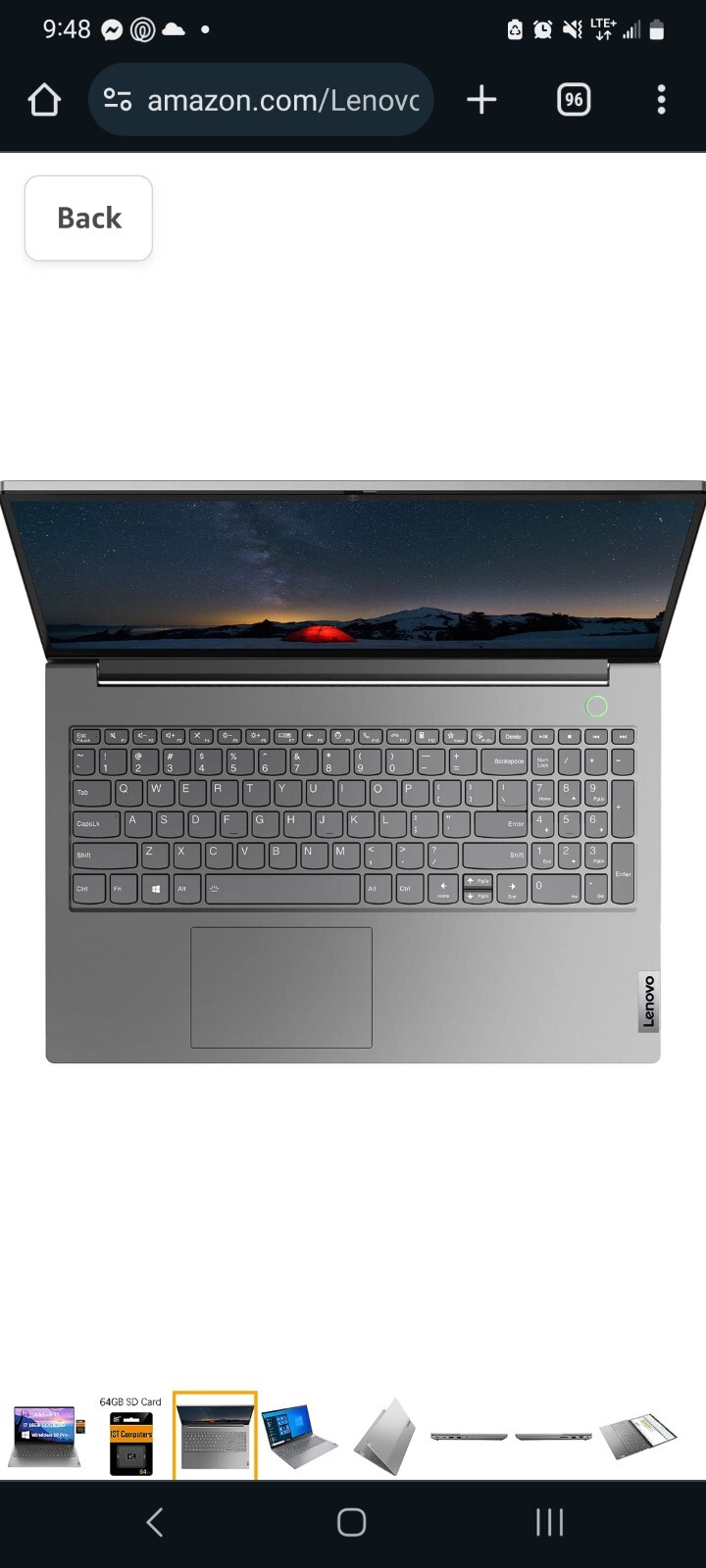 Lenovo ThinkBook 15 G2 ITL Win 10 Core i5-1135G7 2.4GHz 8GB RAM 256GB SSD 15.6″