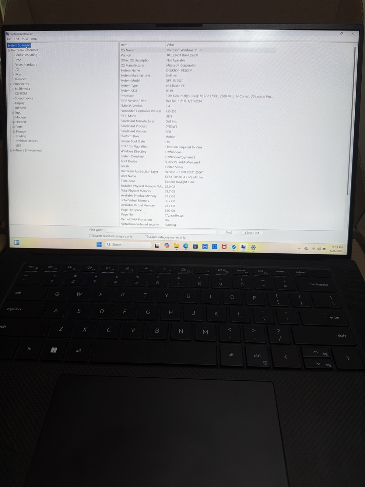 Dell XPS 15 9520 Intel Core i7-12700H 32GB RAM 1TB SSD