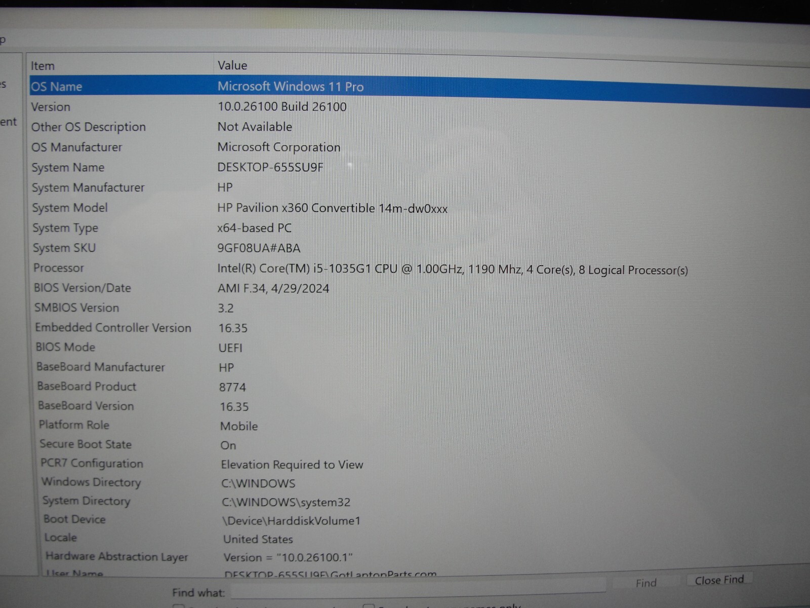 HP Pavilion x360 14m-DW0023DX 14”FHD TOUCH i5-1035G1 1GHz 8GB SSD 256GB