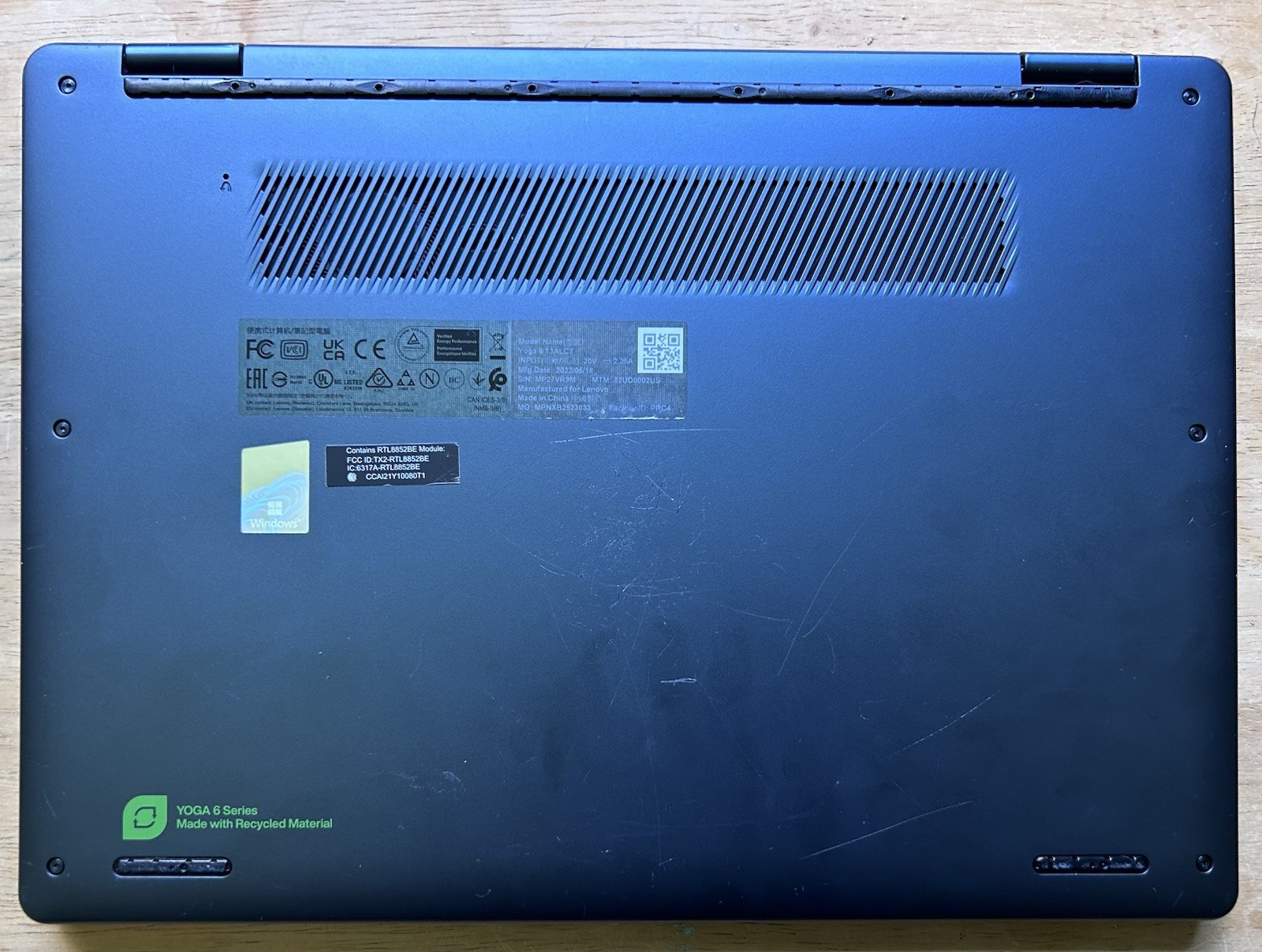Lenovo Yoga 6 13.3″ (256GB, AMD Ryzen 5, 2.1GHz, 8GB) Laptop- Abyss Blue with…