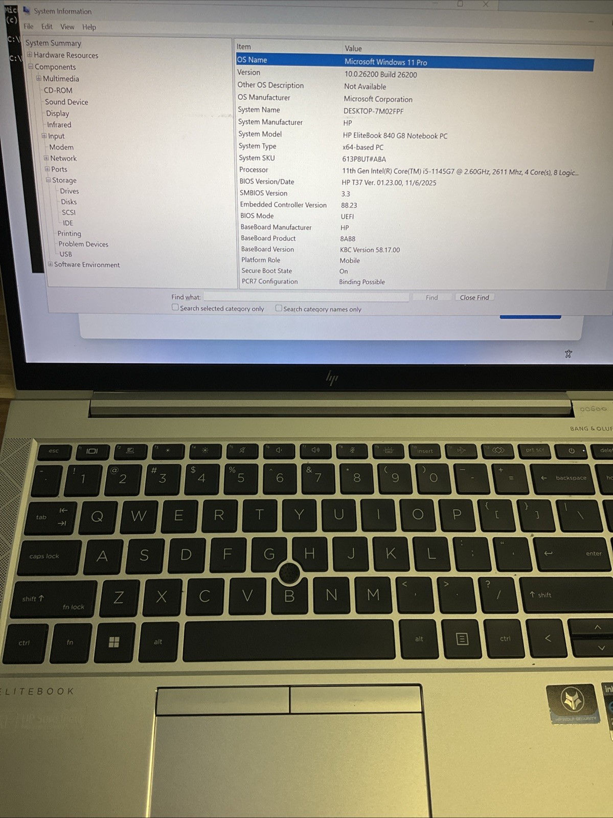 HP EliteBook 840 G8 14″ i5-1145G7 16GB 512GB SSD FHD Windows 11 Pro