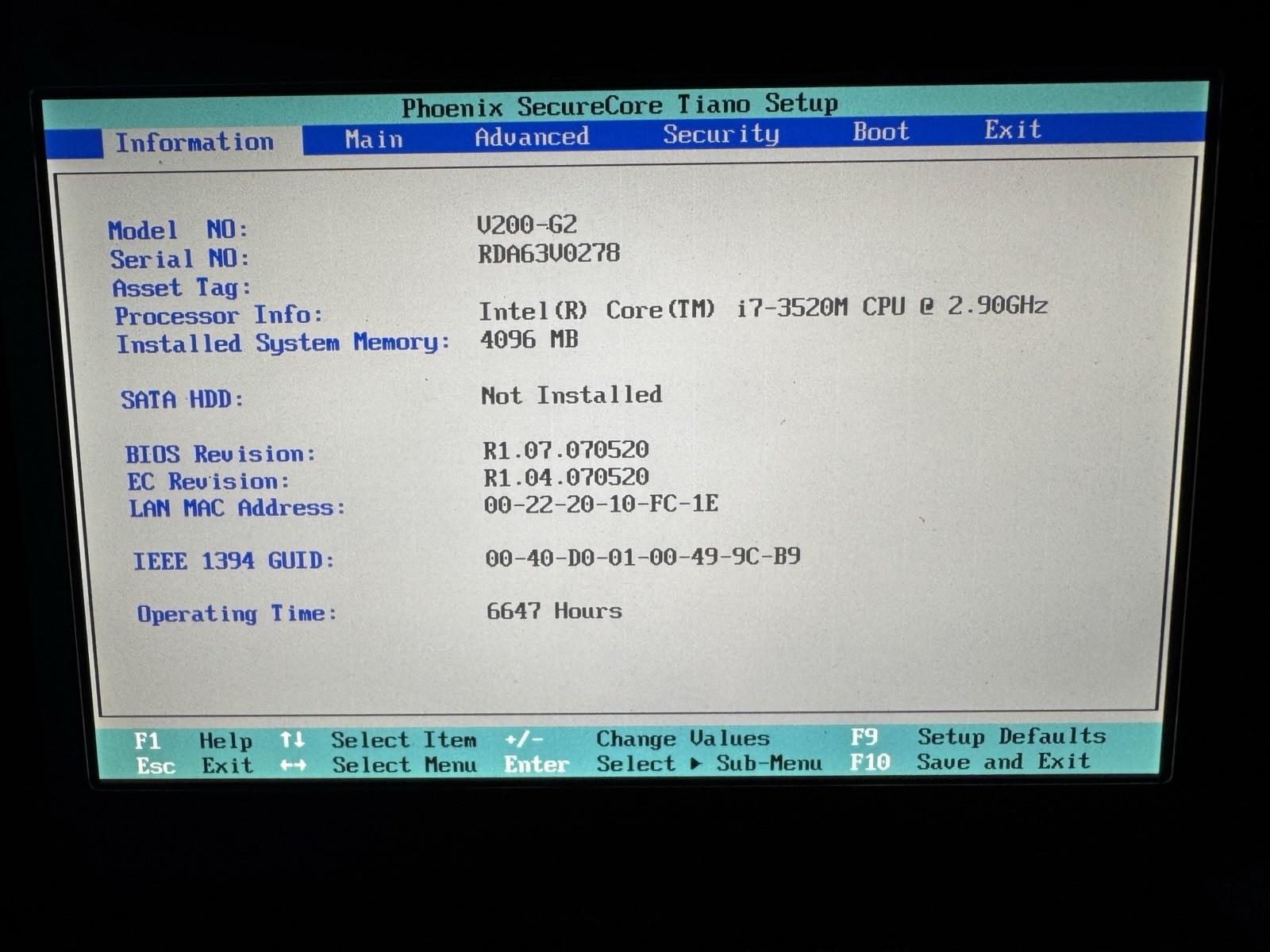 95-99% Life left Getac V200-G2 Laptop i7-3520M 4GB RAM WIFI Touchscreen Wwan