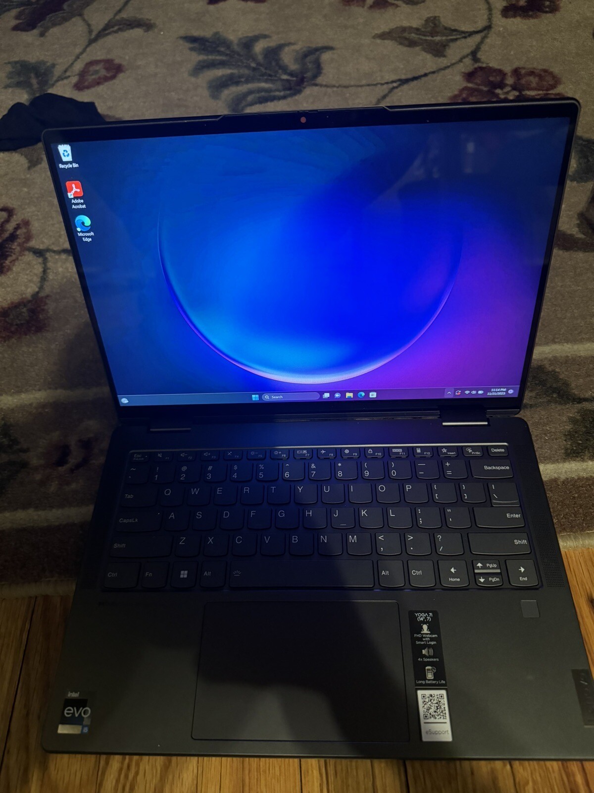 Lenovo Yoga 7i 2-in-1 Touch screen 14″ Core i5-1135G7 2.42GHz, 8GB RAM 256GB SSD