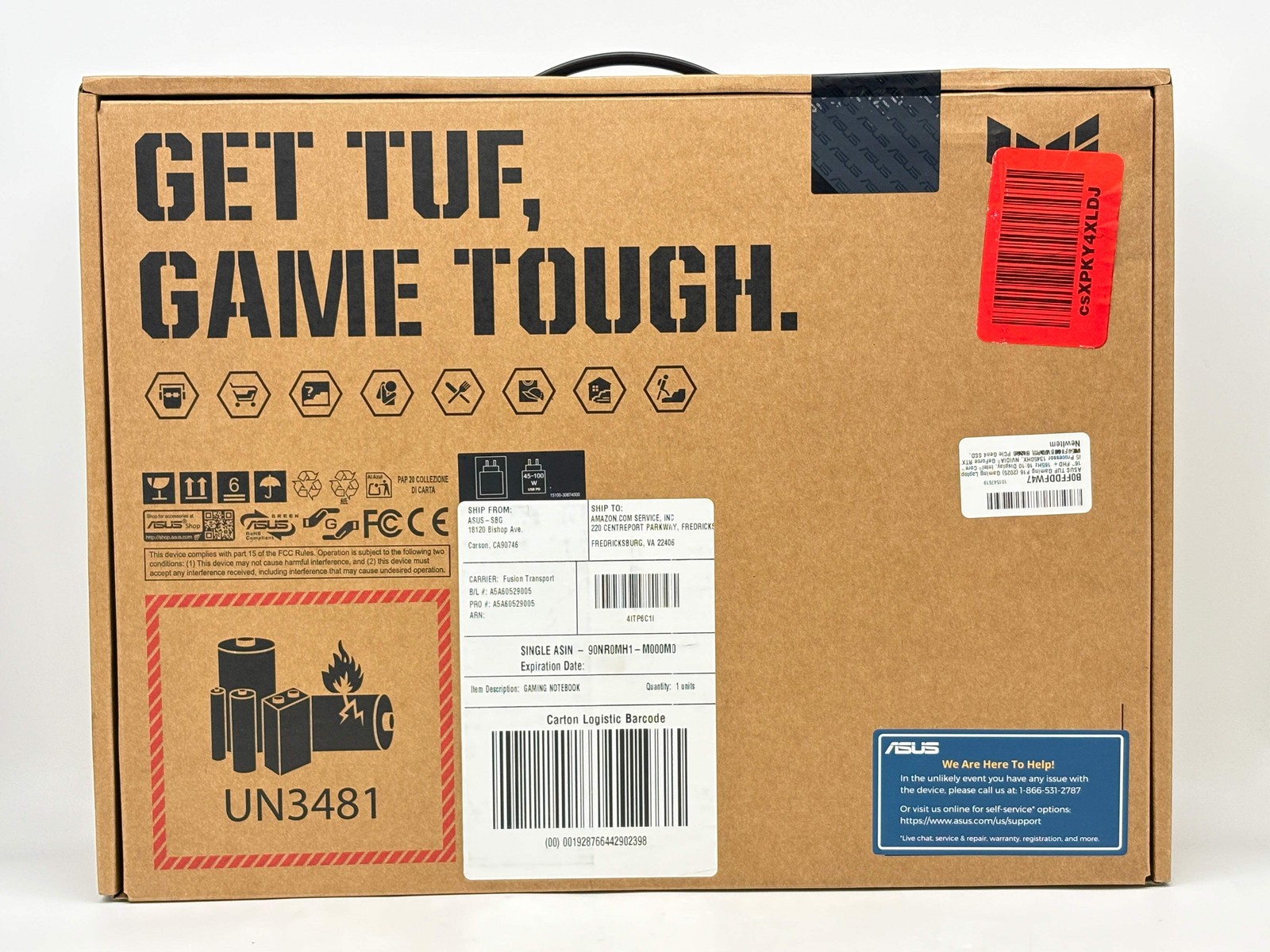 ASUS TUF Gaming F16 FX608JH-SS53 16″ i5-13450HX RTX 5050 16GB 512GB SSD
