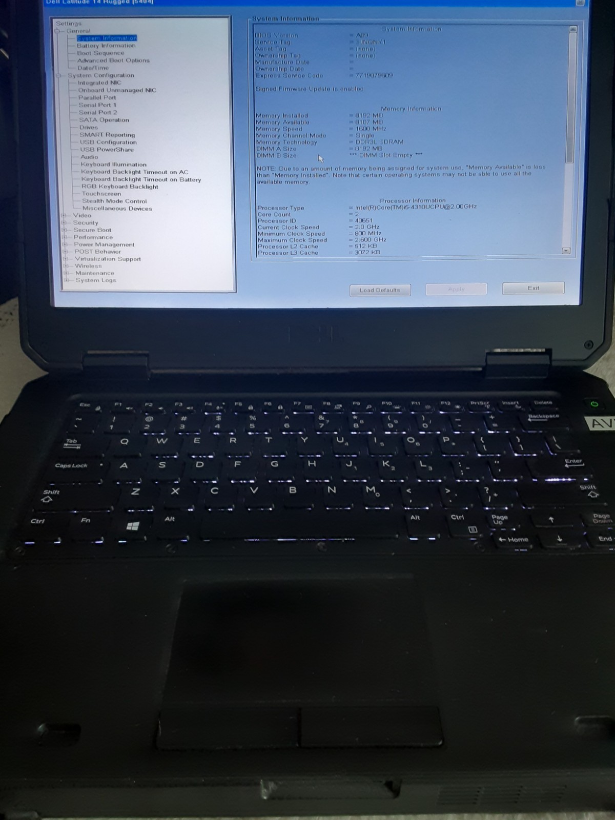 DELL 5414 i5, 14″TOUCH SCREEN, GOOD FOR PARTS, BOOTS TO BIOS, PASSES O/B DIAG.