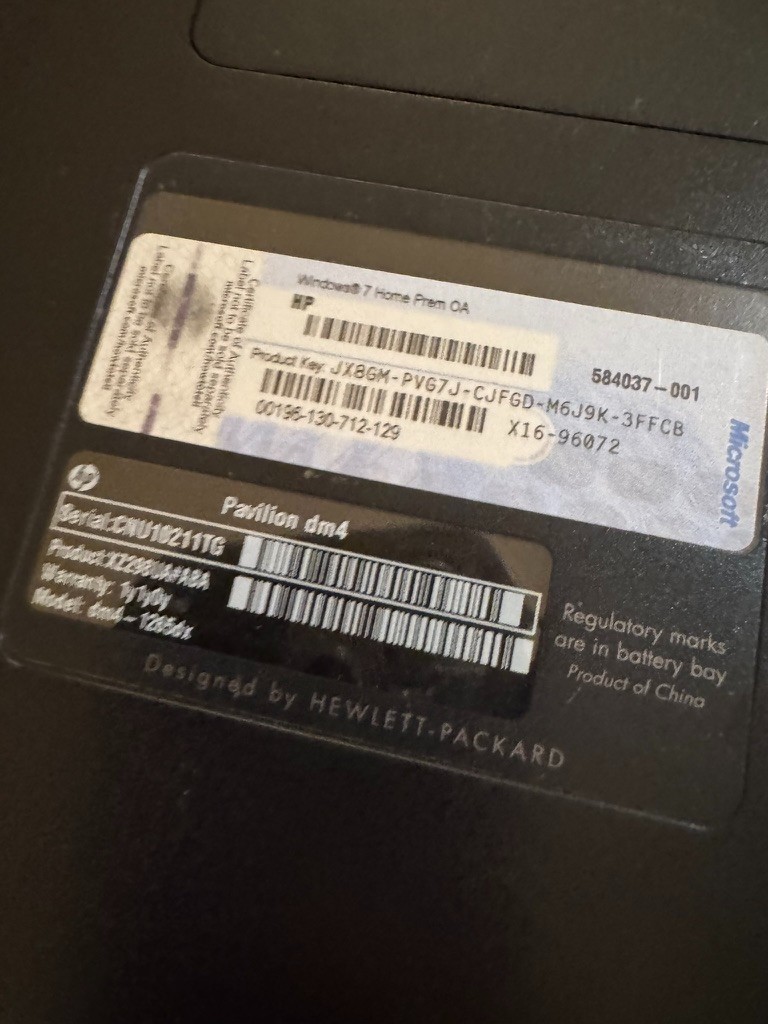 HP Pavilion dv4 Laptop | Intel Core i5 1st Gen | 4GB RAM | No HDD/OS | Bad Keybo