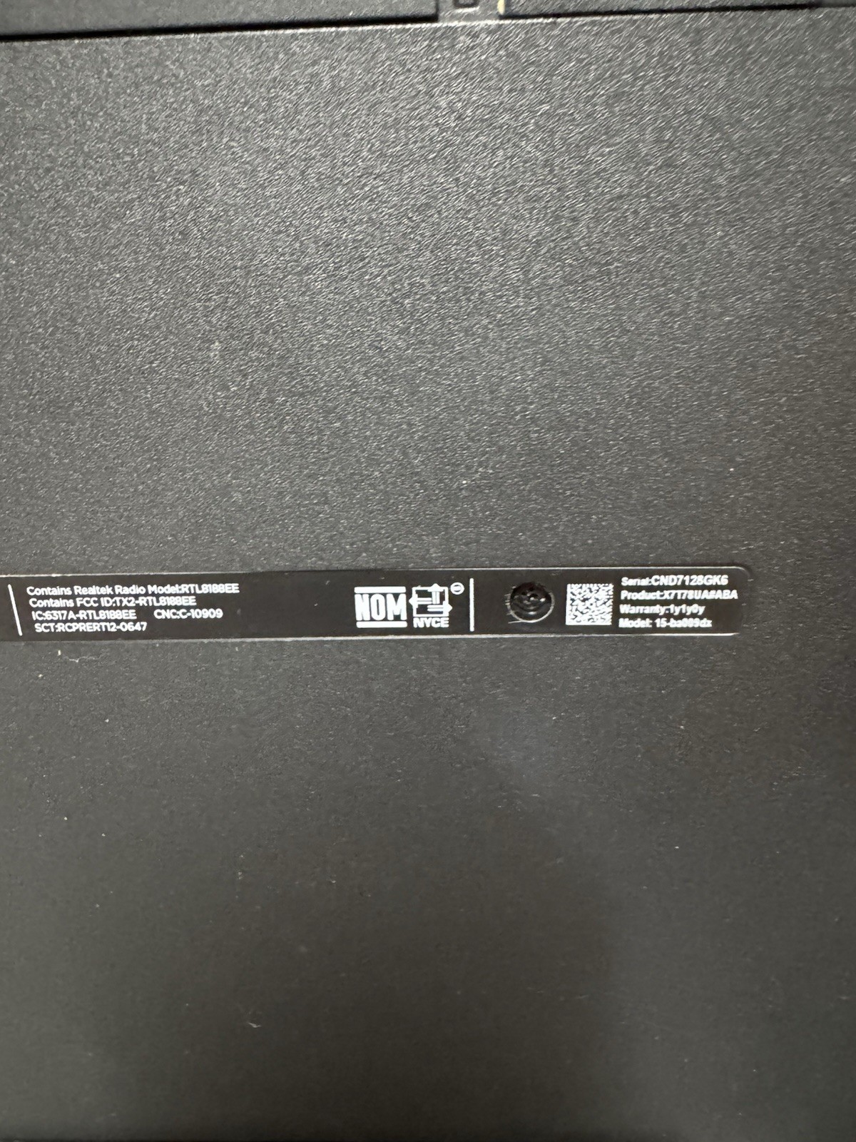 HP 15-ba009dx AMD A6 4GB 500GB HDD 15.6” Laptop No OS Tested