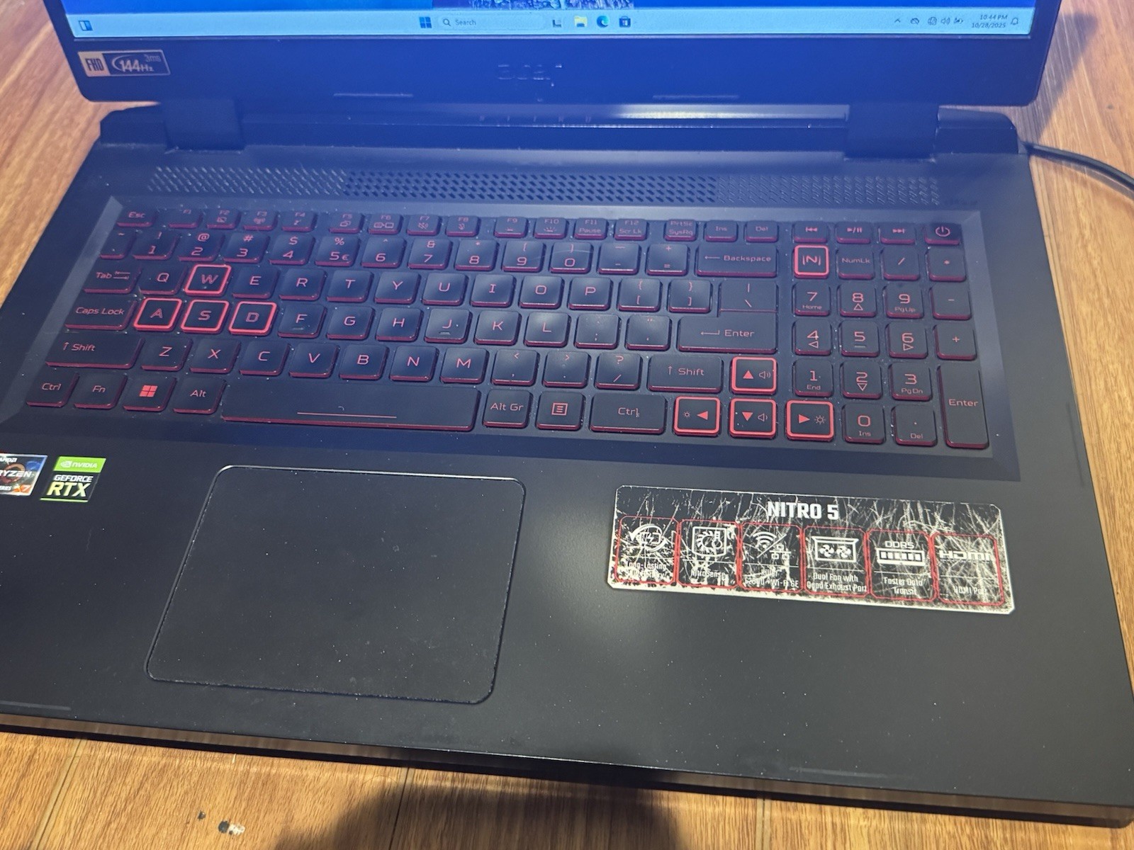 Acer Nitro 5 AN517-42 17.3″ (2TB SSD, AMD 8 core, 64 GB RAM, NVIDIA 3050 Ti USED