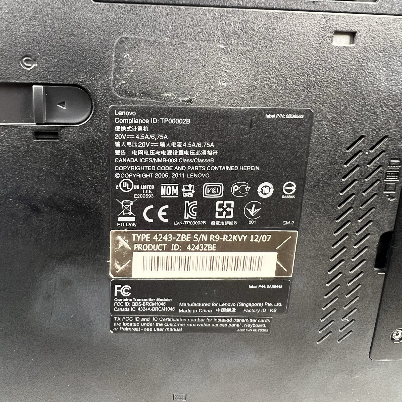 Lenovo ThinkPad T520 Intel i7-2640M 8GB 320GB HDD Win 11 w/ Charger|ELP68, READ