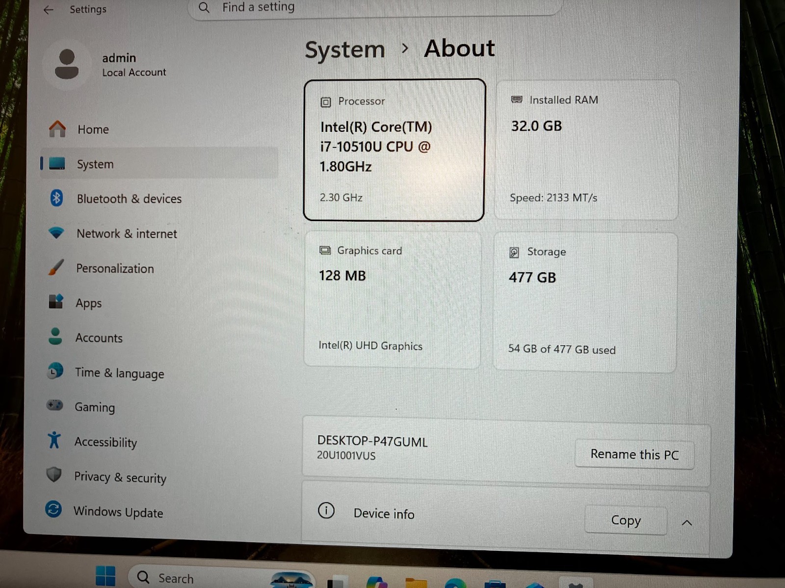 Lenovo ThinkPad L14 (Gen1) i7 (1.8ghz) with 32GB RAM, 512GB NVME and Win11 pro
