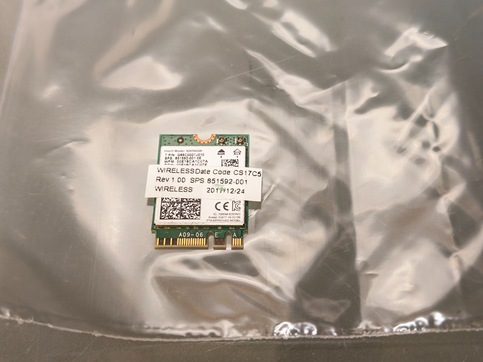 HP 820 G3 G4 725 G3 G4 640 G4 840 G4 DUAL BAND COMBO WIFI CARD 851592-001 #