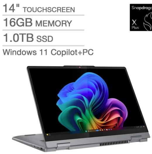 Lenovo Ideapad 5x 14″ 2in1 Touch Snapdragon X Plus 16GB 1TB SSD W11 Copilot