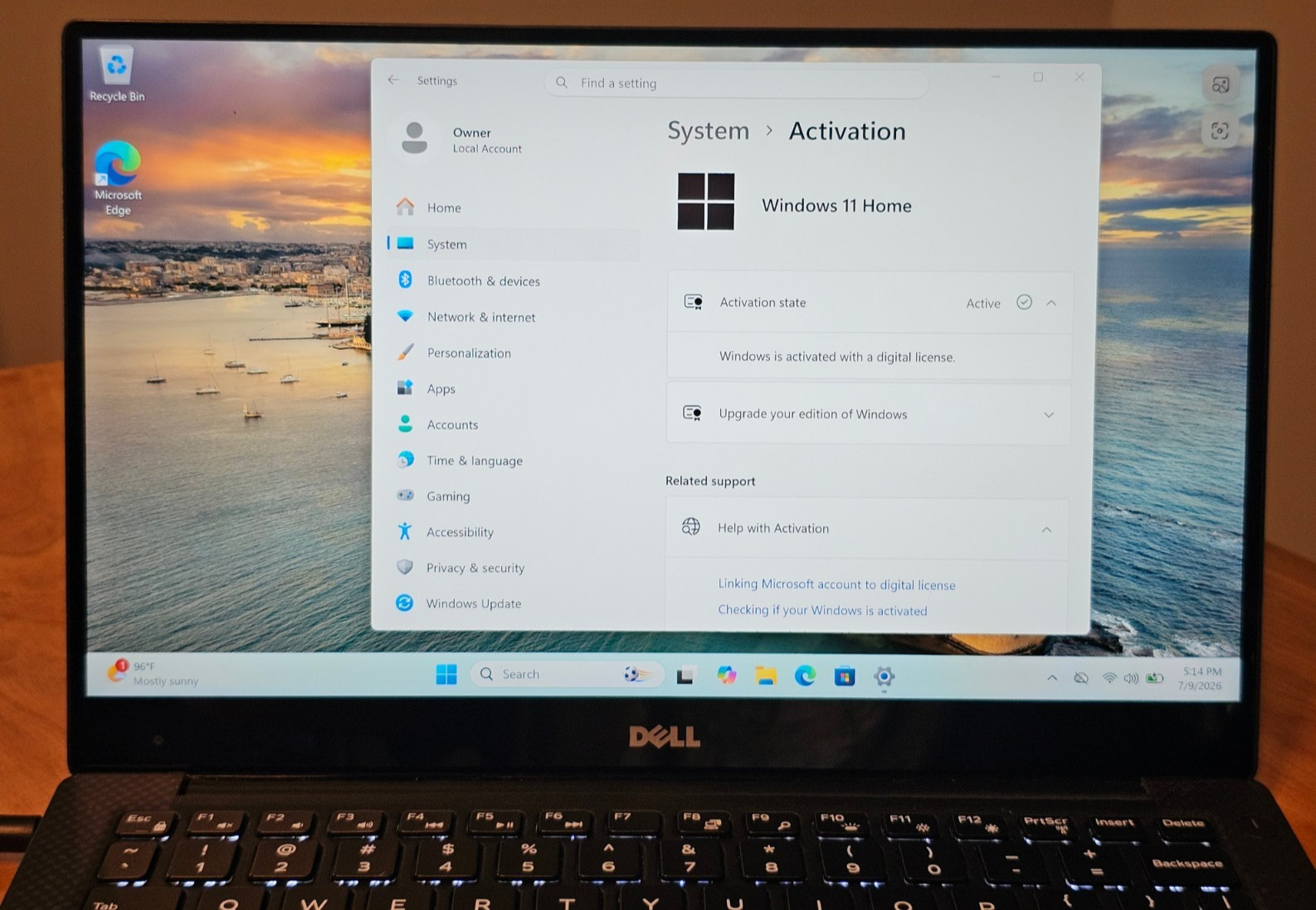 Dell XPS 13 9360 i7-8550 16GB RAM 128GB NVMe QHD+ Touchscreen Bad Battery