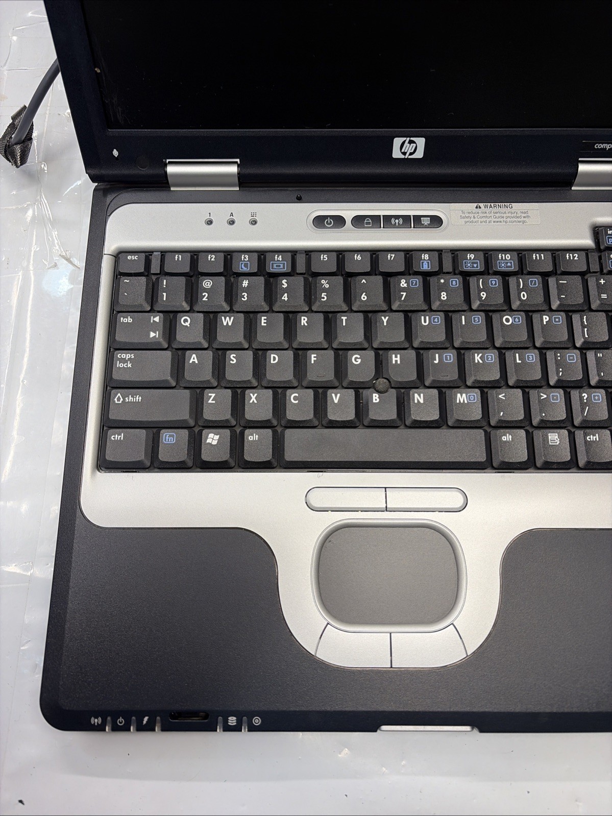 HP Compaq nc6000 Anatel T60M283.00 for Parts Or Repair, untested AS-IS condition