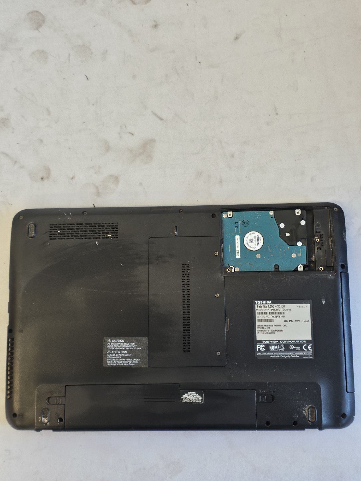Toshiba Satellite L655-S5150 Laptop – Intel Pentium P6200 – 4GB RAM – Read Desc.