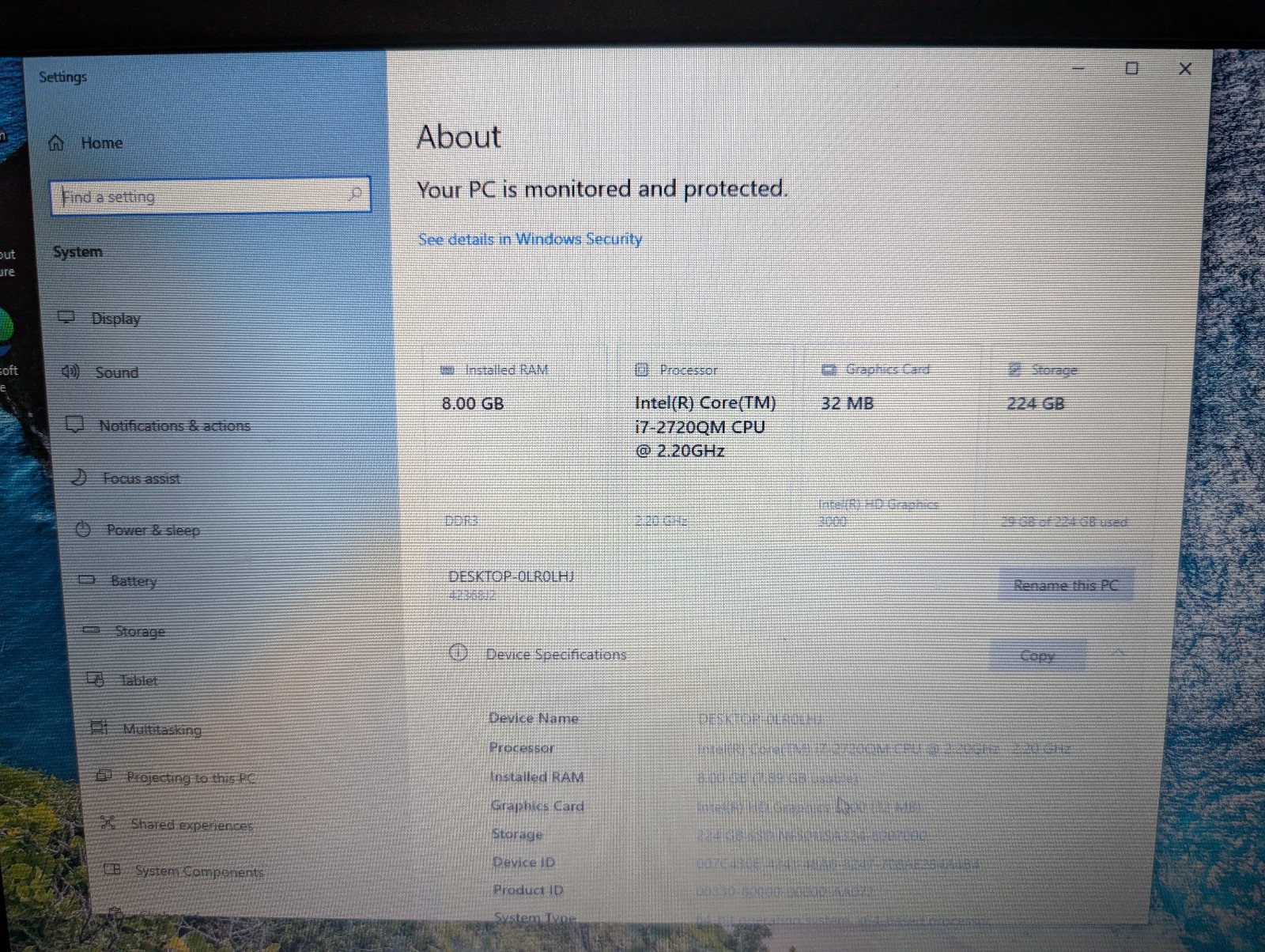 Lenovo ThinkPad T420 Quad Core i7 2720QM 8GB 240GB SSD Win 10 Pro 900p Display