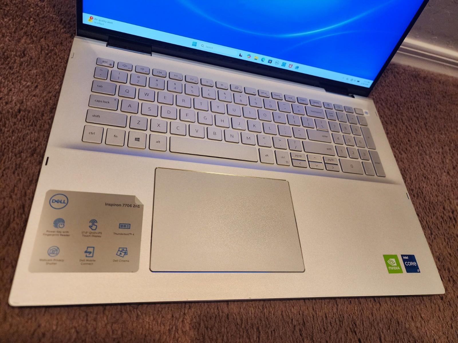 Dell Inspiron 7706 2-in-1 17″ Touch I7-1165G7 512GB 16GB RAM Windows 11