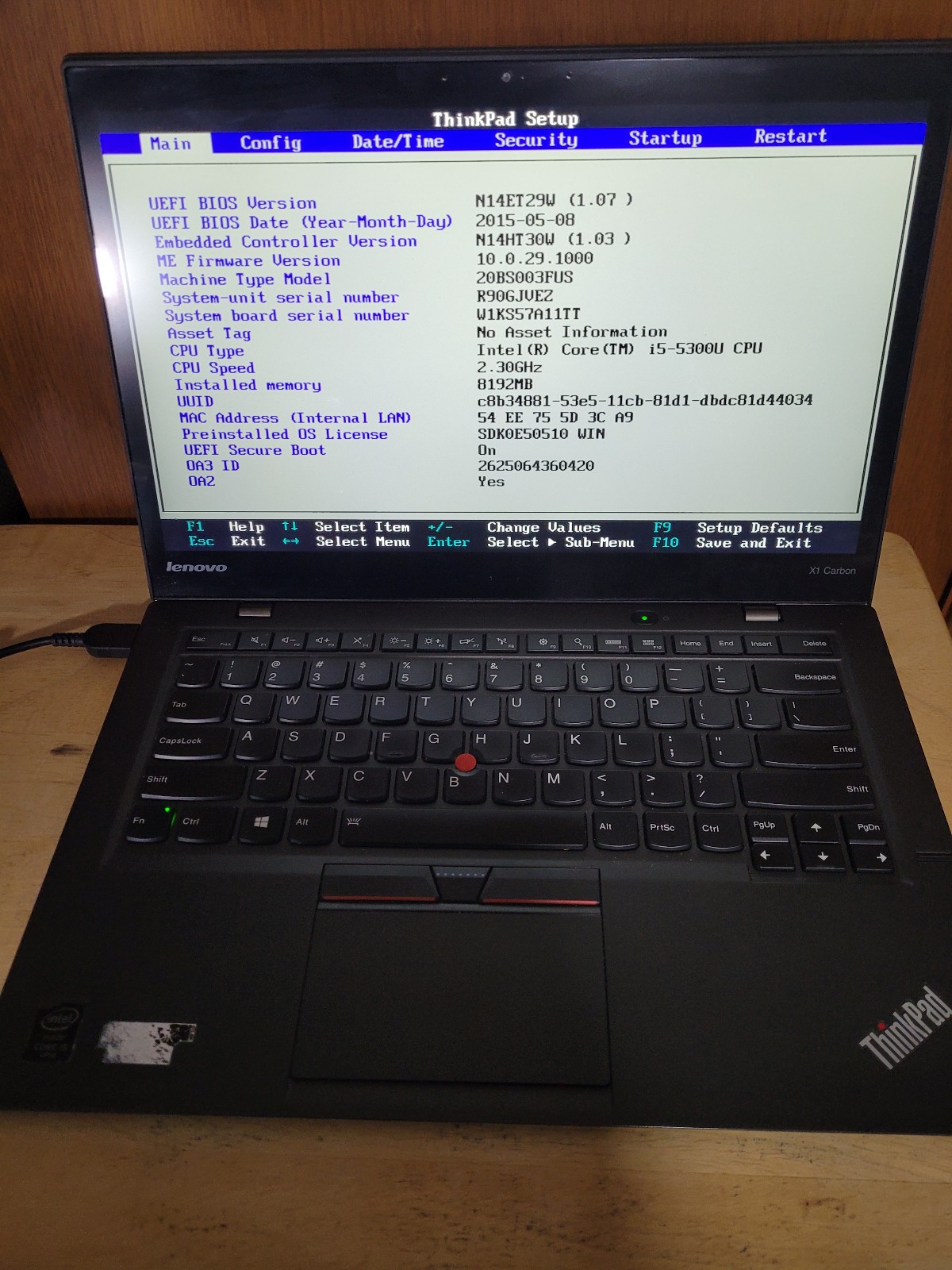 Lot of 5 Lenovo 3rd Gen X1 Carbon Laptops – Bootable, For Parts 8GM RAM 256 SSD