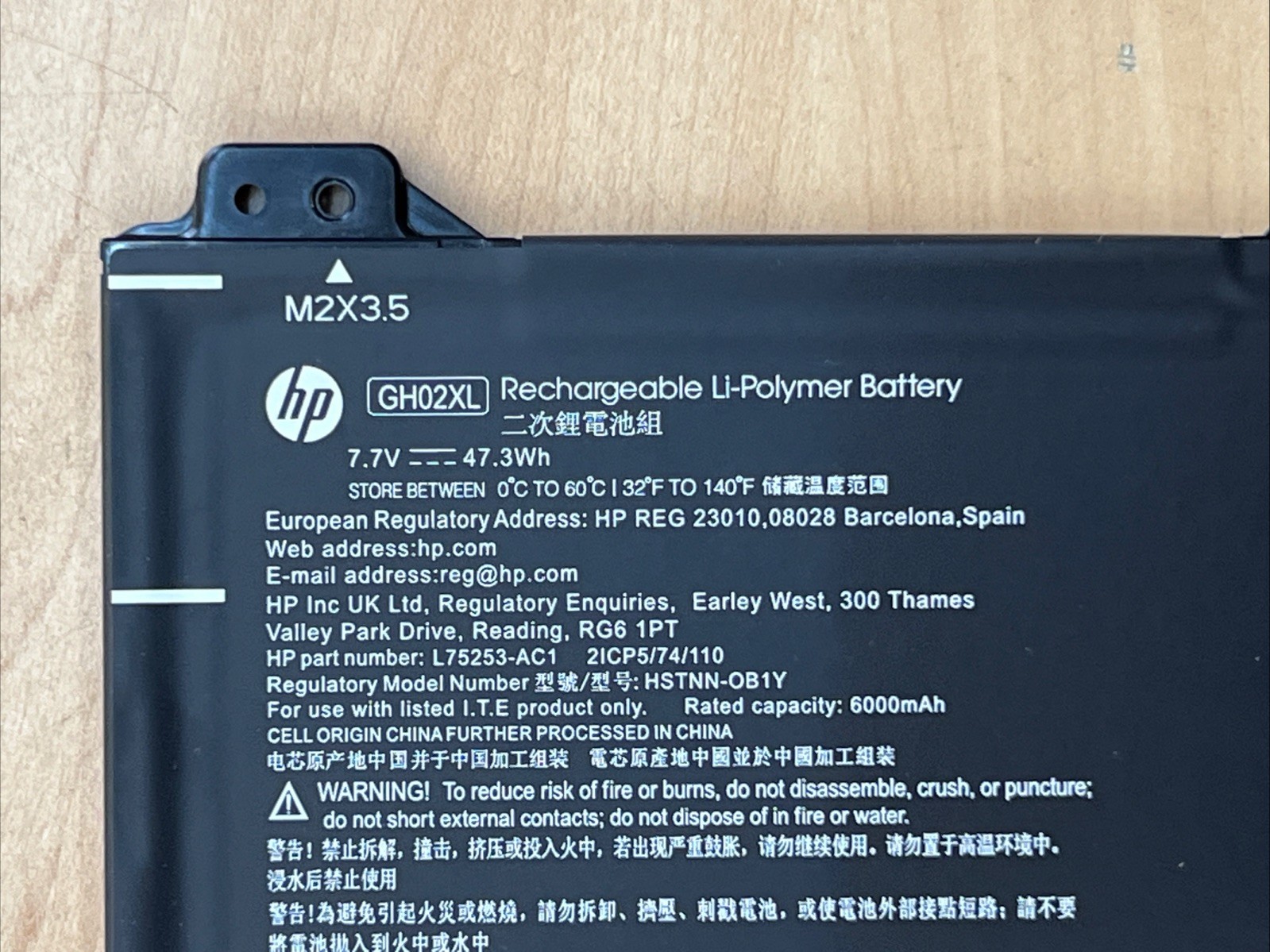 OEM Replacement Battery GH02XL For HP Chromebook 14″ HD Pentium Quad-Core N200