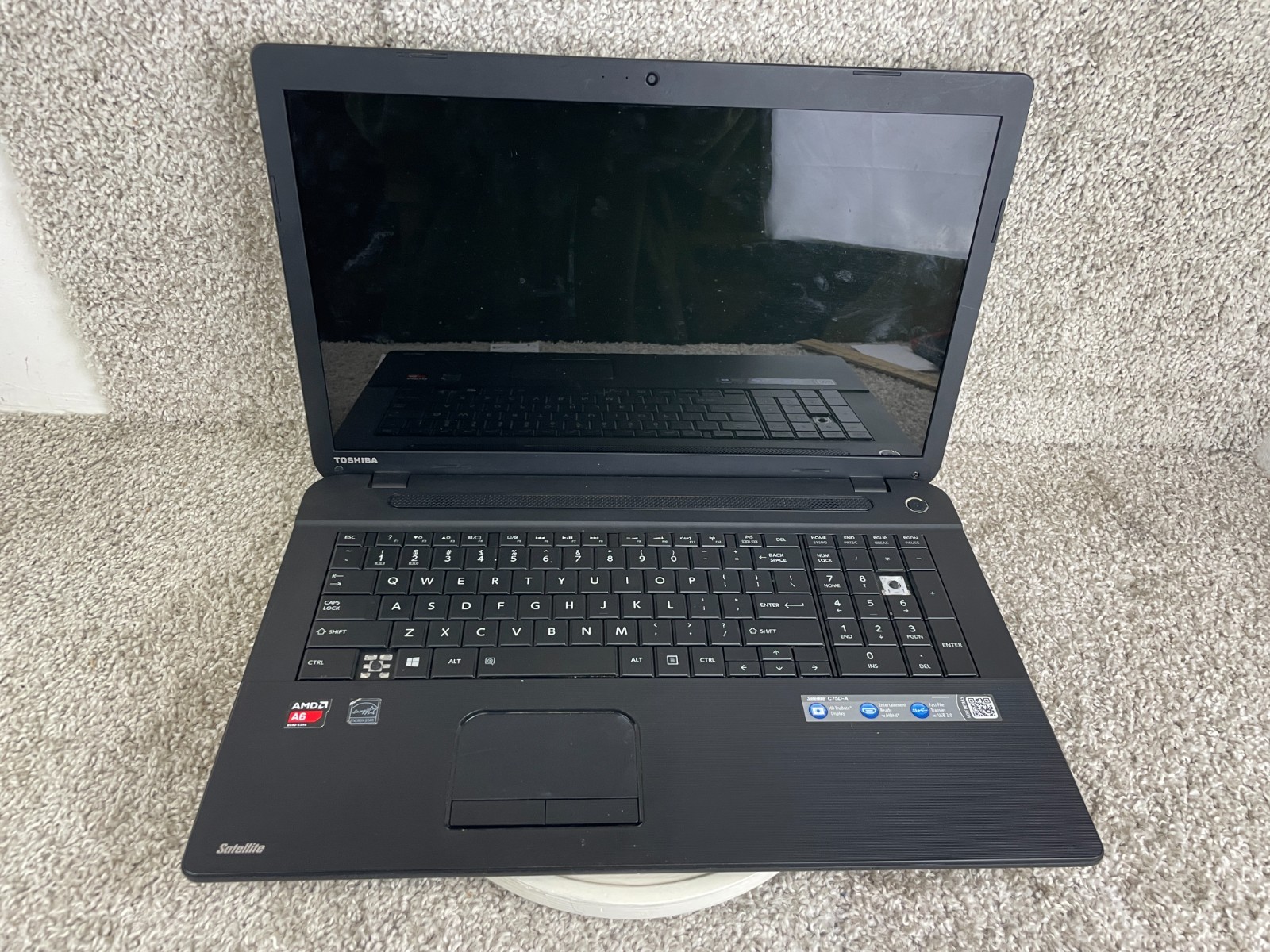 Toshiba Satellite C75D Series AMD A6 Quad Core Windows 8.1 Laptop Notebook PC