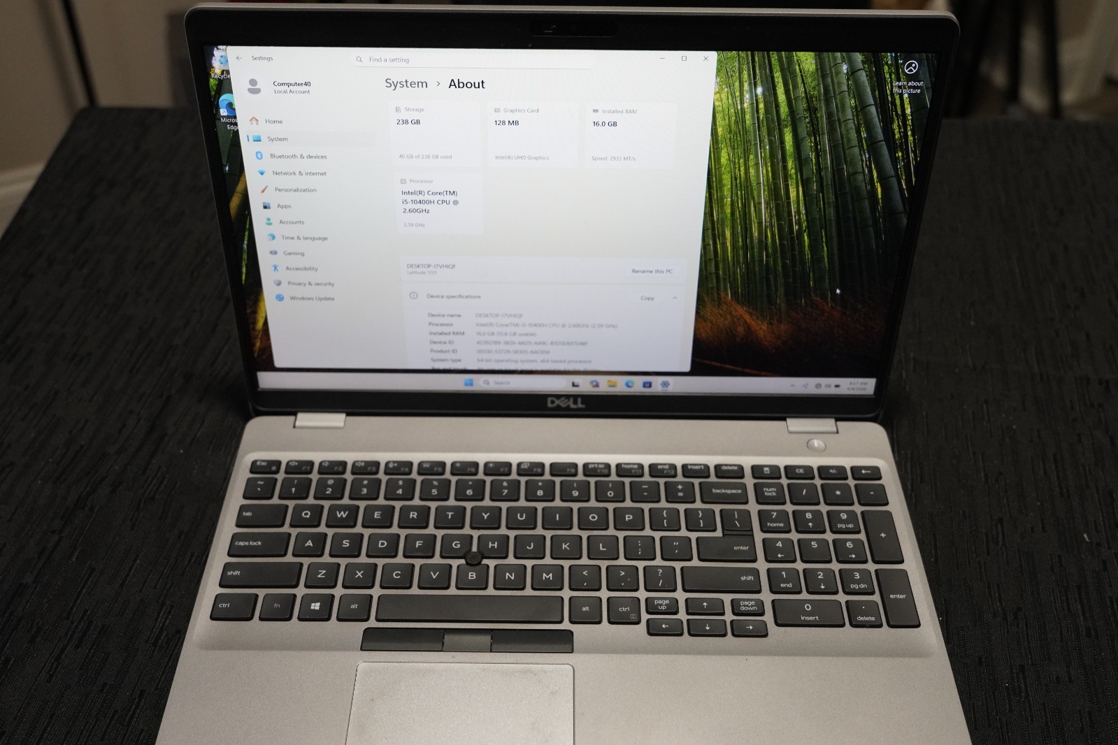 2020 Dell Latitude 15 5511 i5-10400H 16GB RAM 250GB HDD 15.6″ HD PRO Fingerprint