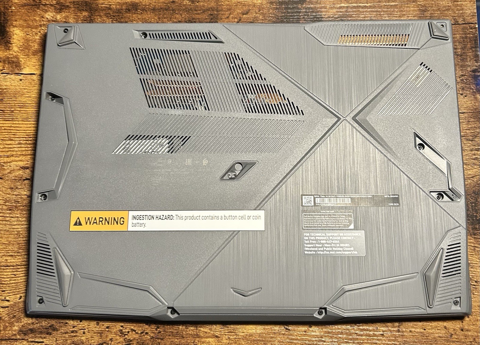 MSI Thin 15 Laptop, Intel i5-13420h, RTX 3050, 16GB DDR4, 512GB SSD
