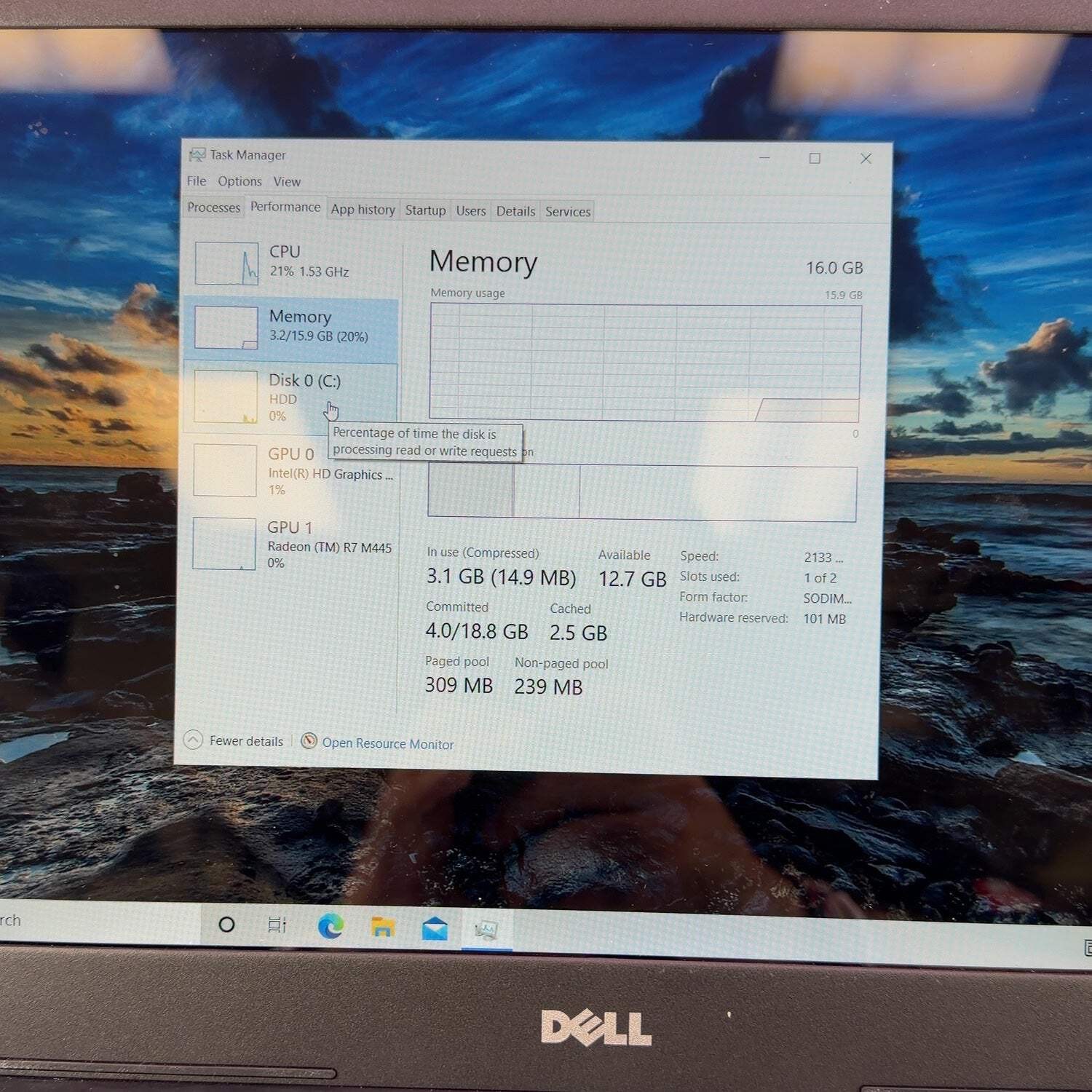 Dell Inspiron 5567 15.6″ i7-7500U 2.7GHz 16GB RAM 1TB HDD AMD Radeon R7 M445