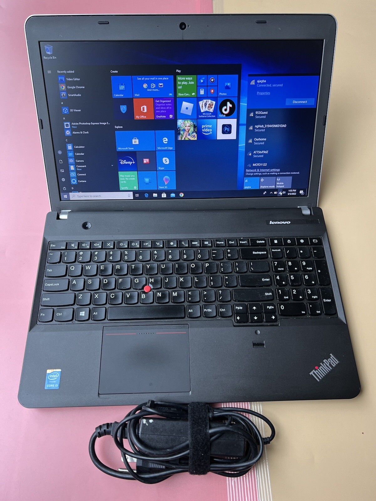 LENOVO THINKPAD E540 15.6″ Core i3-4000M 4GB RAM 120GB SSD WEBCAM BLUETOOTH