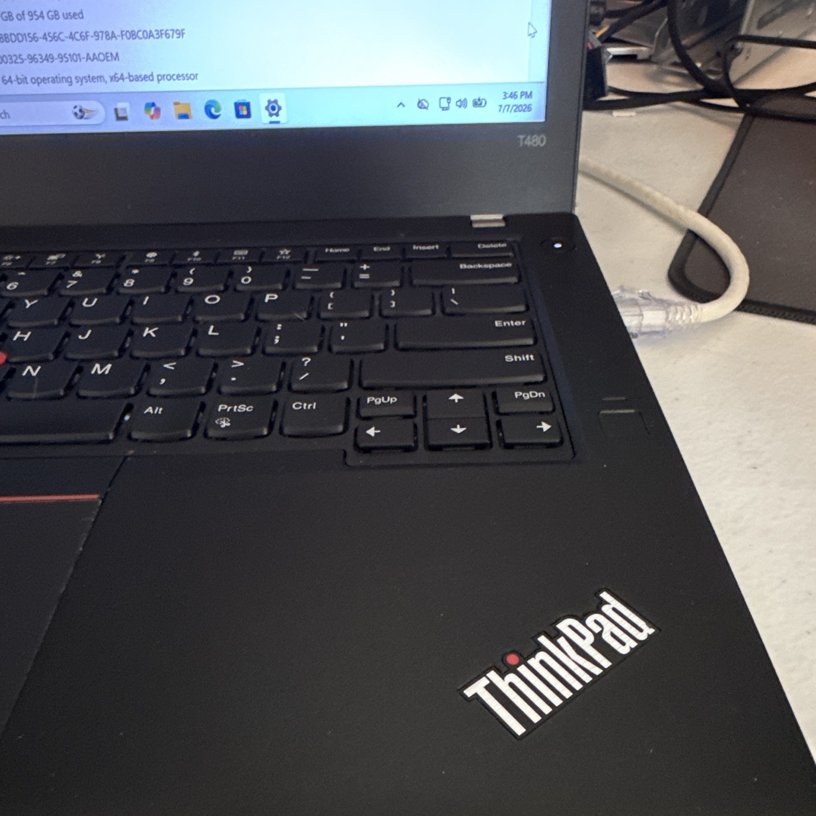Lenovo ThinkPad T480 | i7-8550U | 64GB RAM | 1TB NVMe SSD | 14″ FHD | Win11