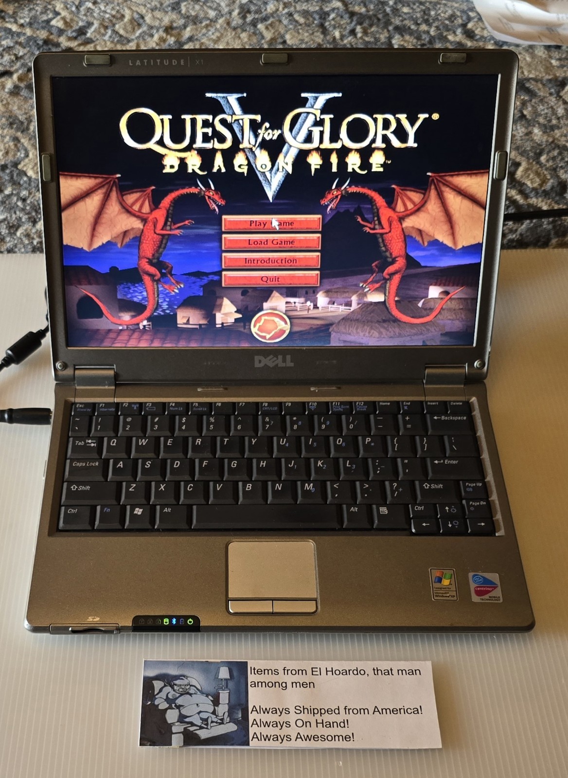Dell Latitude X1 1.1Ghz Pentium M 1.25GB Ram 30GB HDD Windows XP Pro 32 Bit