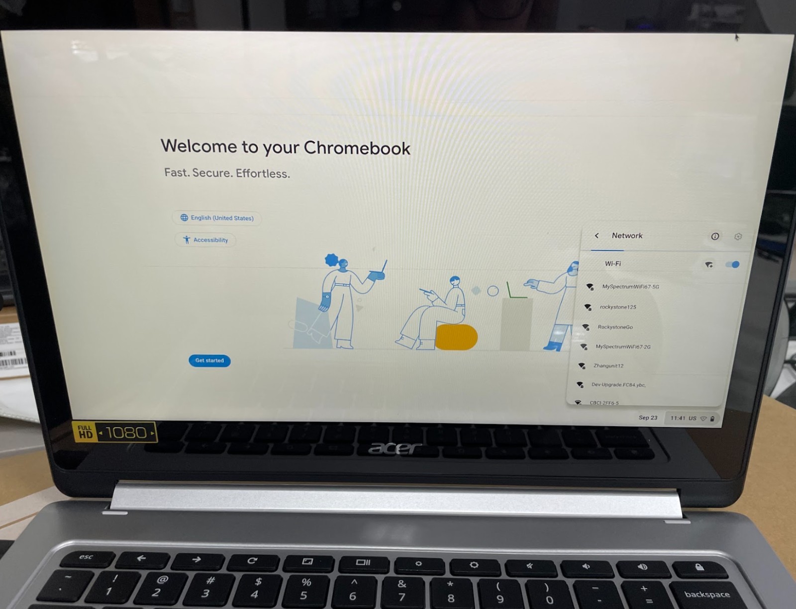 Acer Chromebook R 13.3-inch Full HD Touch, 4G/32GB/CHROME OPERATING SYSTEM,used
