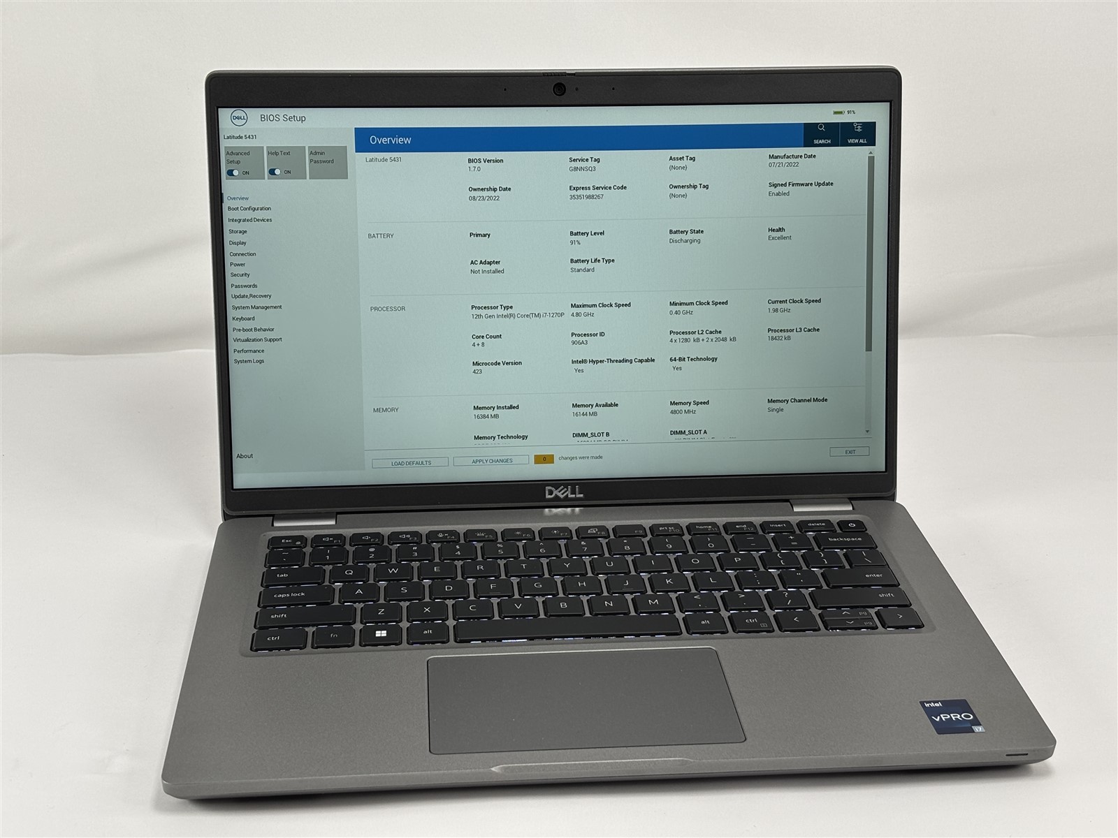 Dell Latitude 5431 14” i7-1270P 16GB 256GB SSD Backlit KB