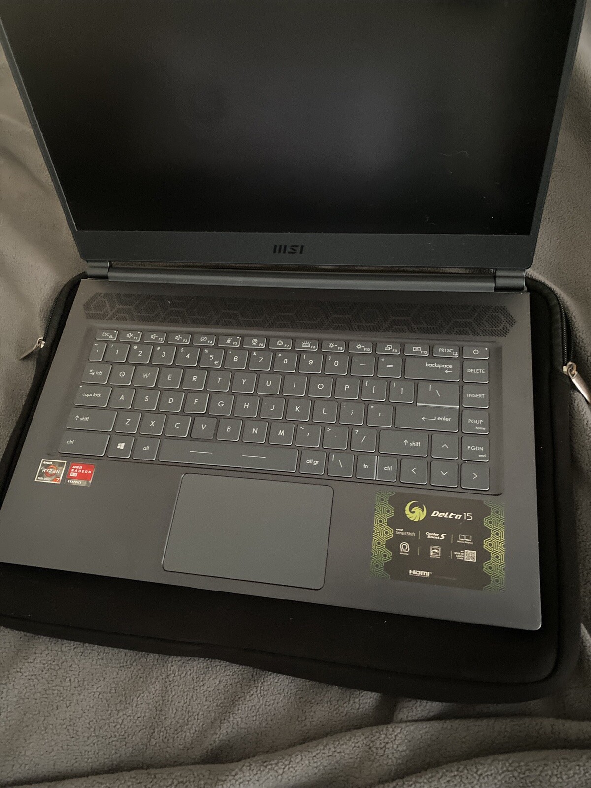 MSI Delta 15.6″ (1TB SSD, AMD Ryzen 7 5800H, 3.20GHz, 16GB RAM, AMD Radeon…