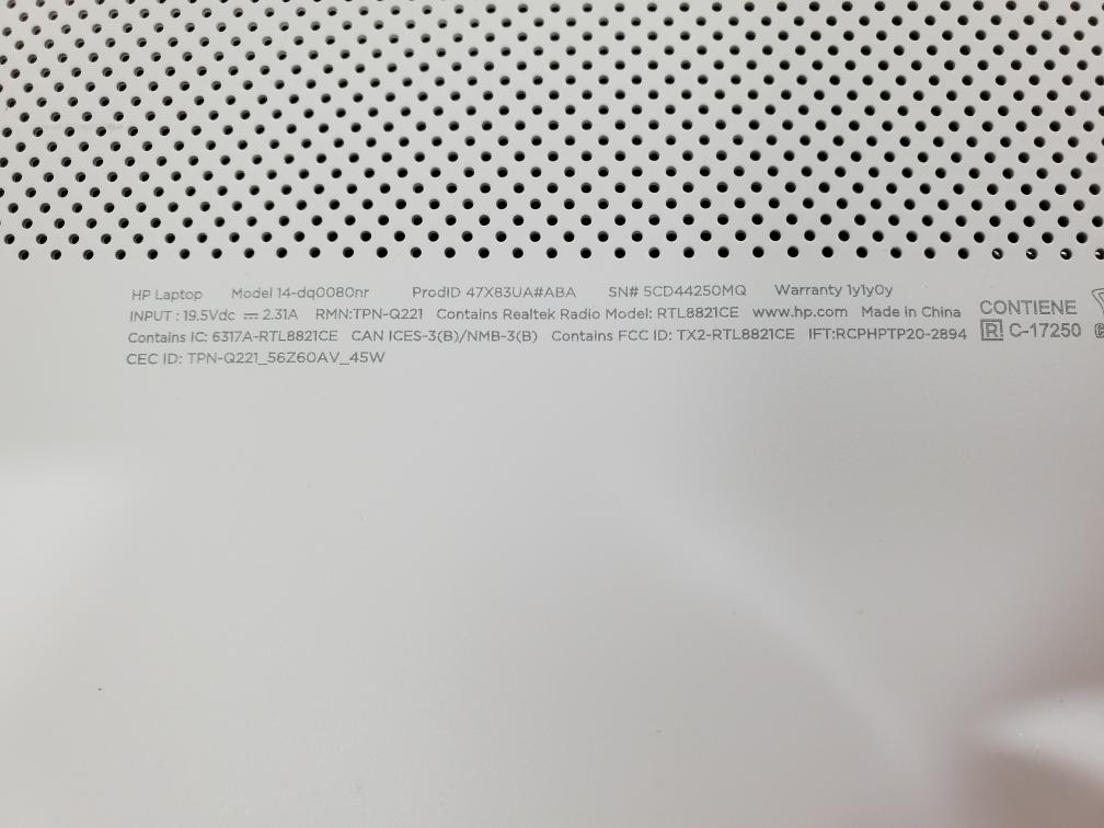 HEWLETT PACKARD 14-DQ0080NR (P25019421)