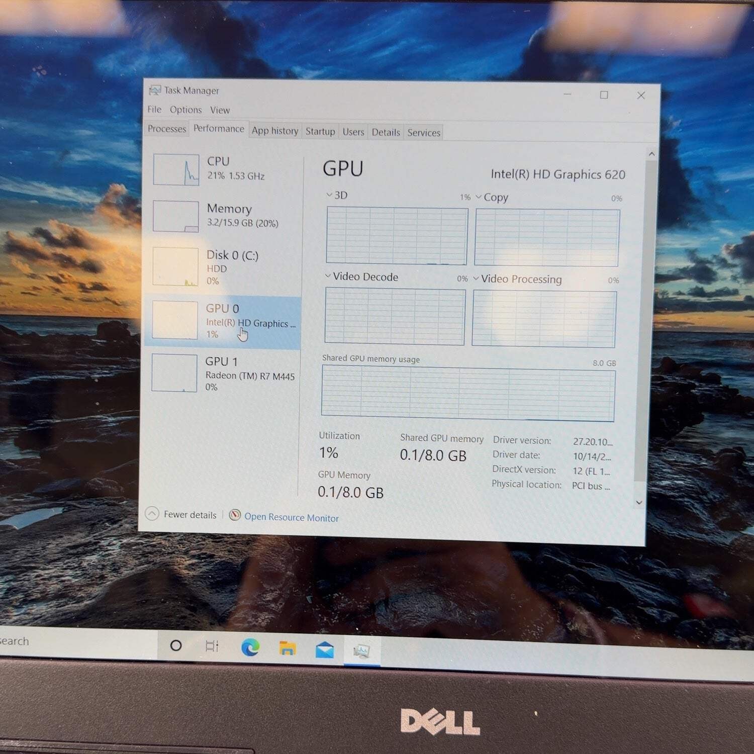 Dell Inspiron 5567 15.6″ i7-7500U 2.7GHz 16GB RAM 1TB HDD AMD Radeon R7 M445