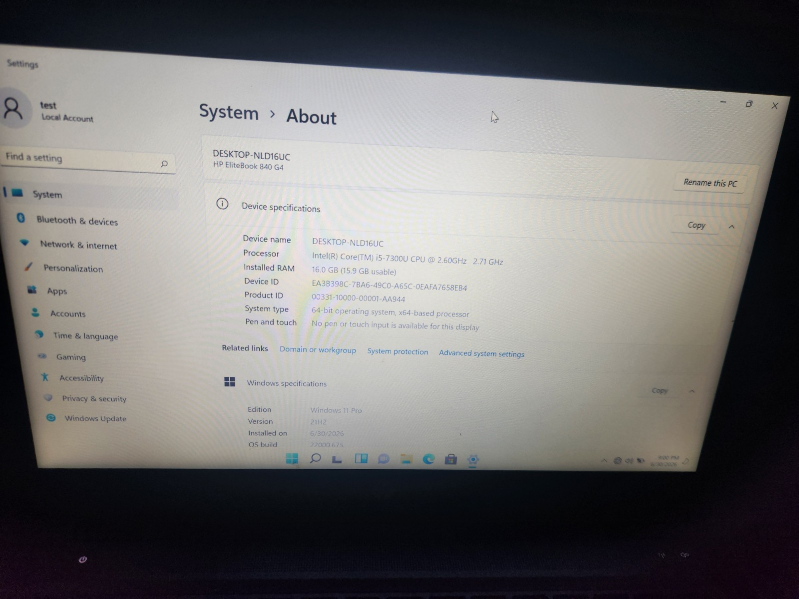 HP EliteBook 820 G4 12.5″ FHD i5-7300U 16GB RAM 256GB SSD Win 11 Pro
