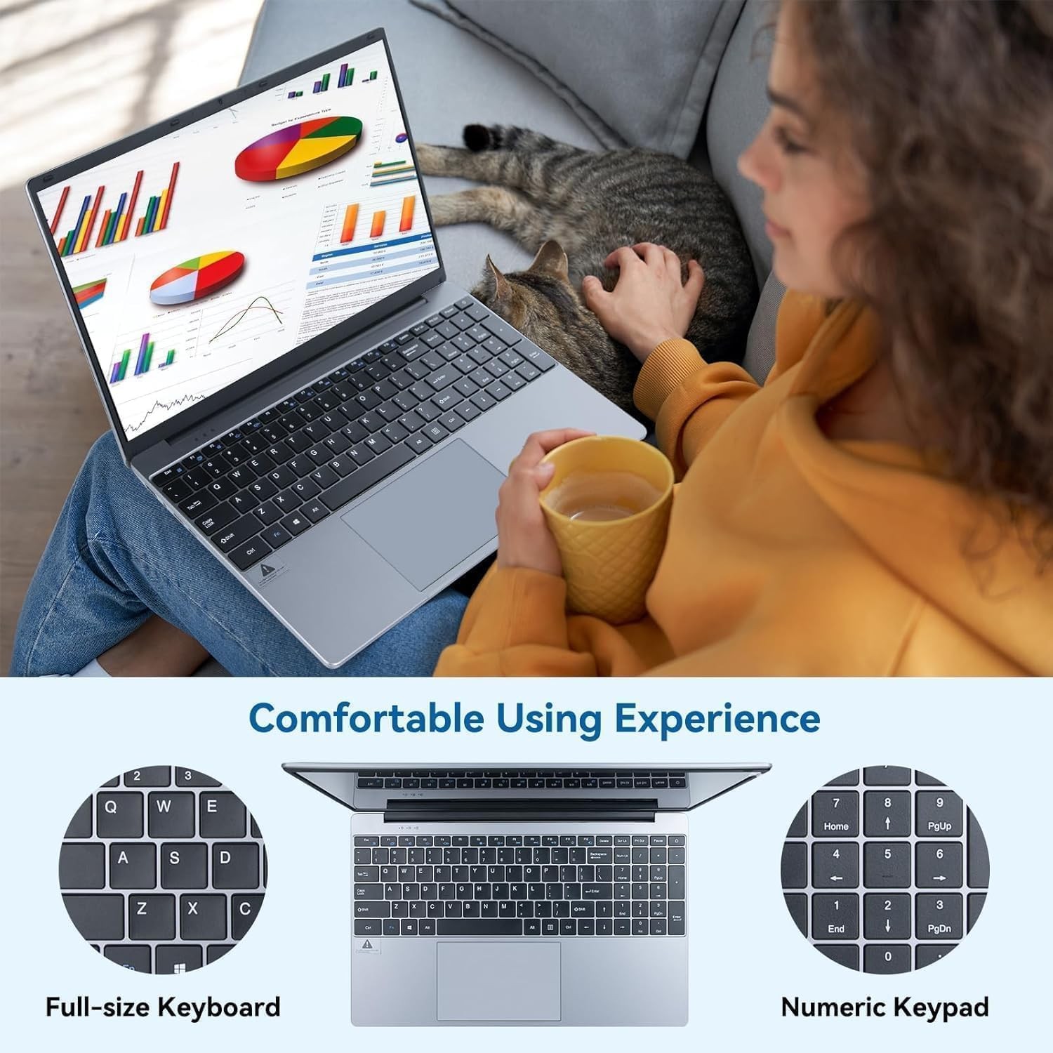 Geviar LT1505 15.6″ FHD Laptop Intel Celeron N5095 16GB 512GB Win11H