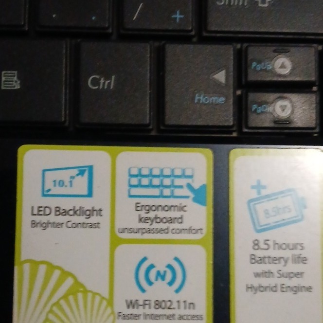 ASUS Eee PC Netbook 10.1″ LED Backlight Wi-Fi 802.11n Windows XP Black