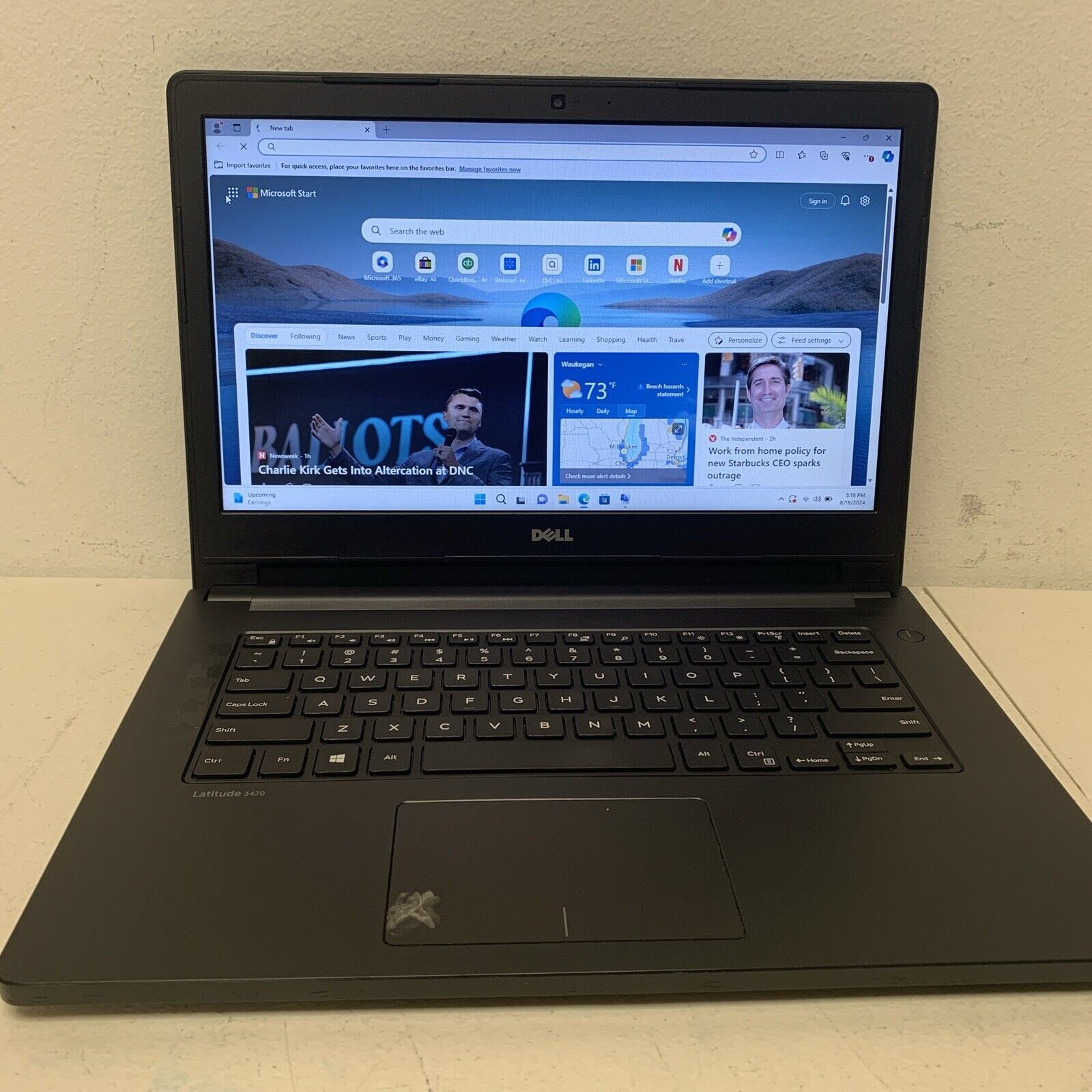 Dell Latitude 3470 14″ Intel Core i3-6100u 2.30GHz 4GB Ram 128 GB SSD W 11 Pro